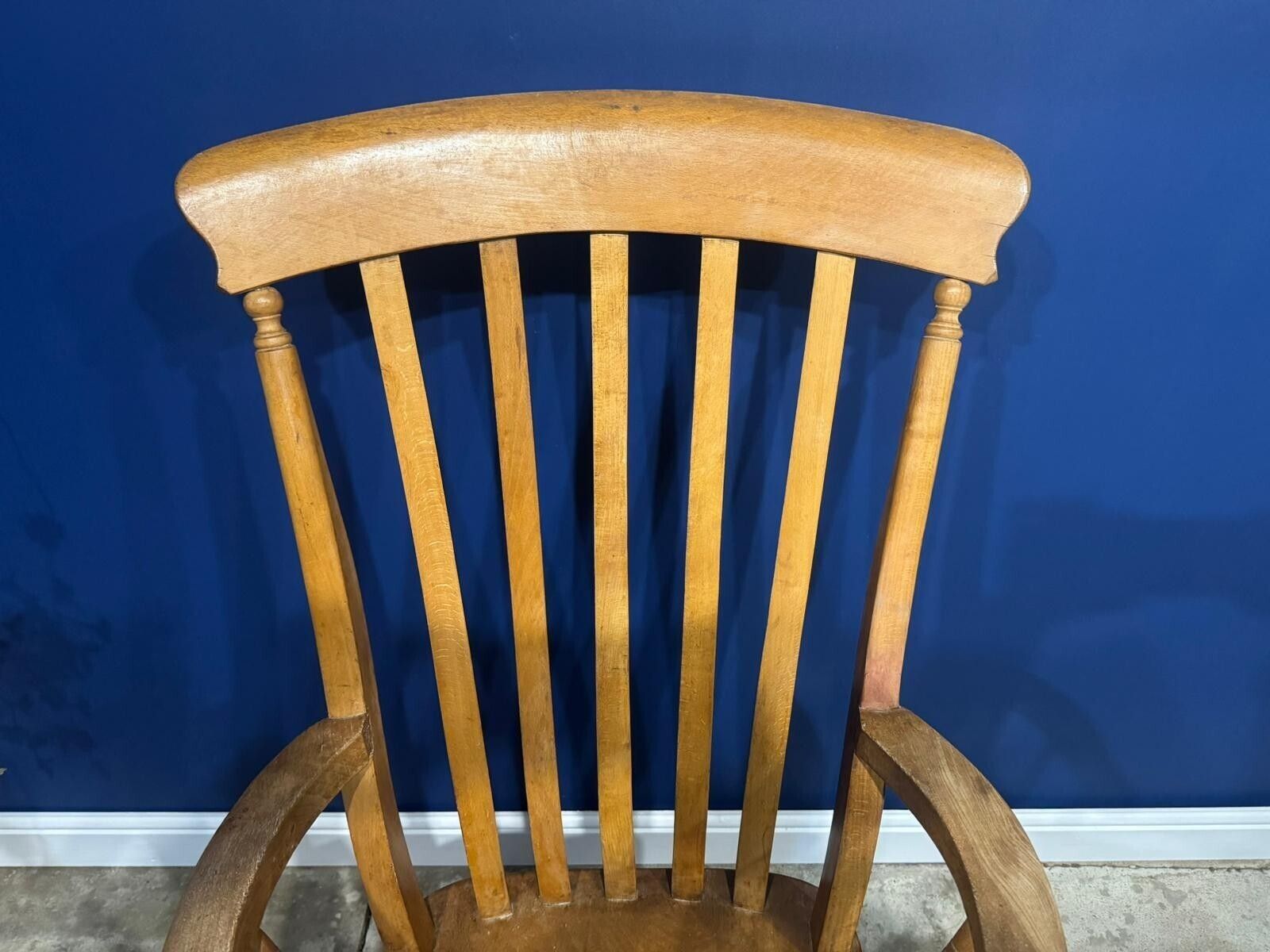 Antique Elm Armchaihair Farmhouse Rustic Kitchen Dining Chair Victorian Bedroom. photo 175.0