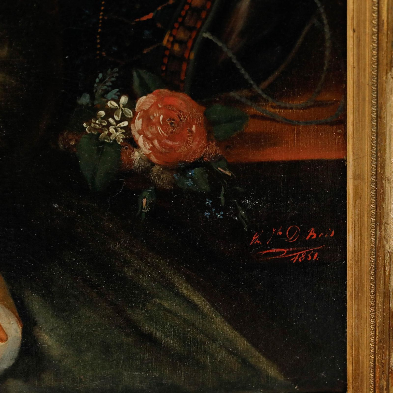 photo furniture 1851 Oil   Lady In Silk And Lace