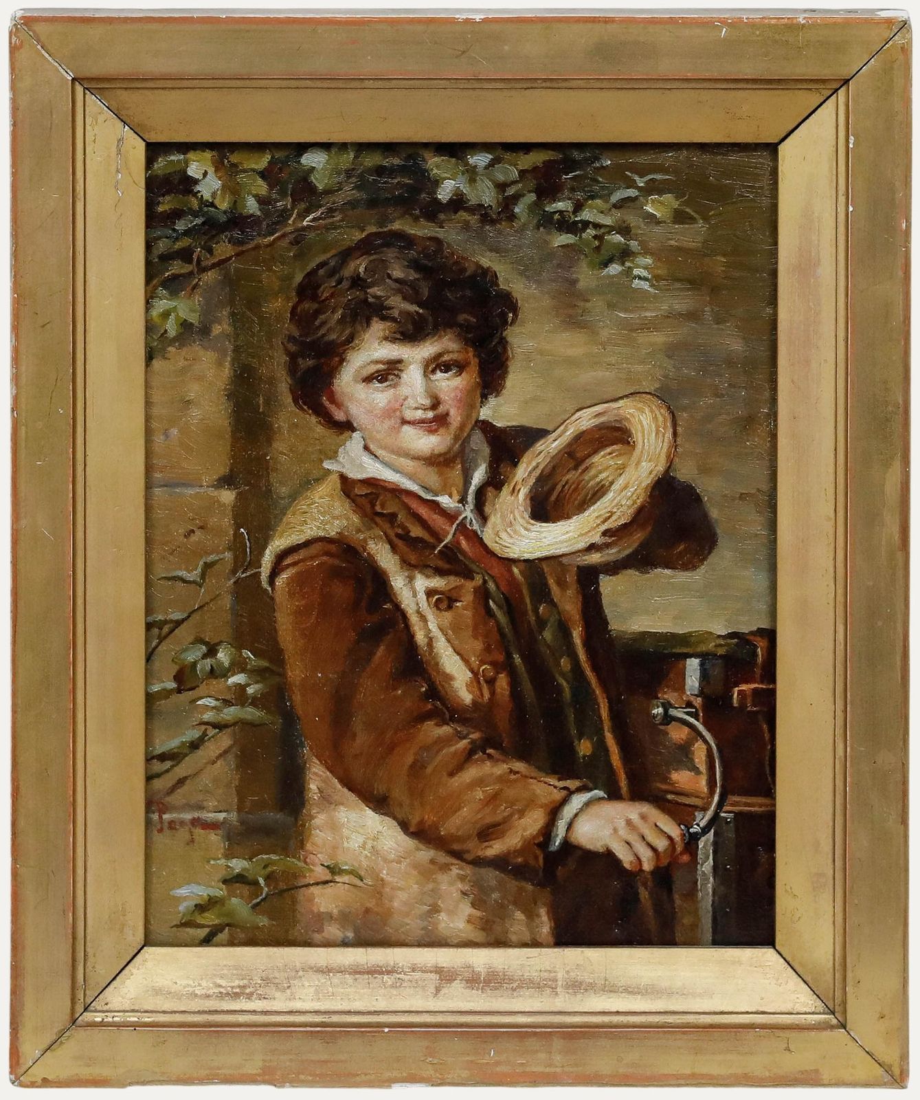 After Augusto Bompiani (1852 1930)   Framed 19th Century Oil, You Can't Refuse