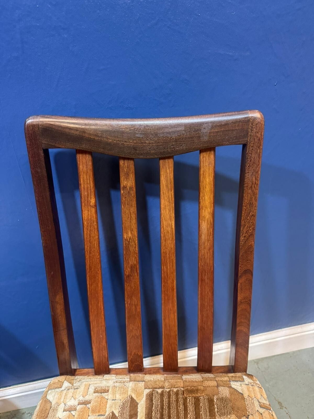 Set Of 2 G Plan Dining Chairs Fresco Teak Fabric Padded Vintage Mid Century. photo vinterior