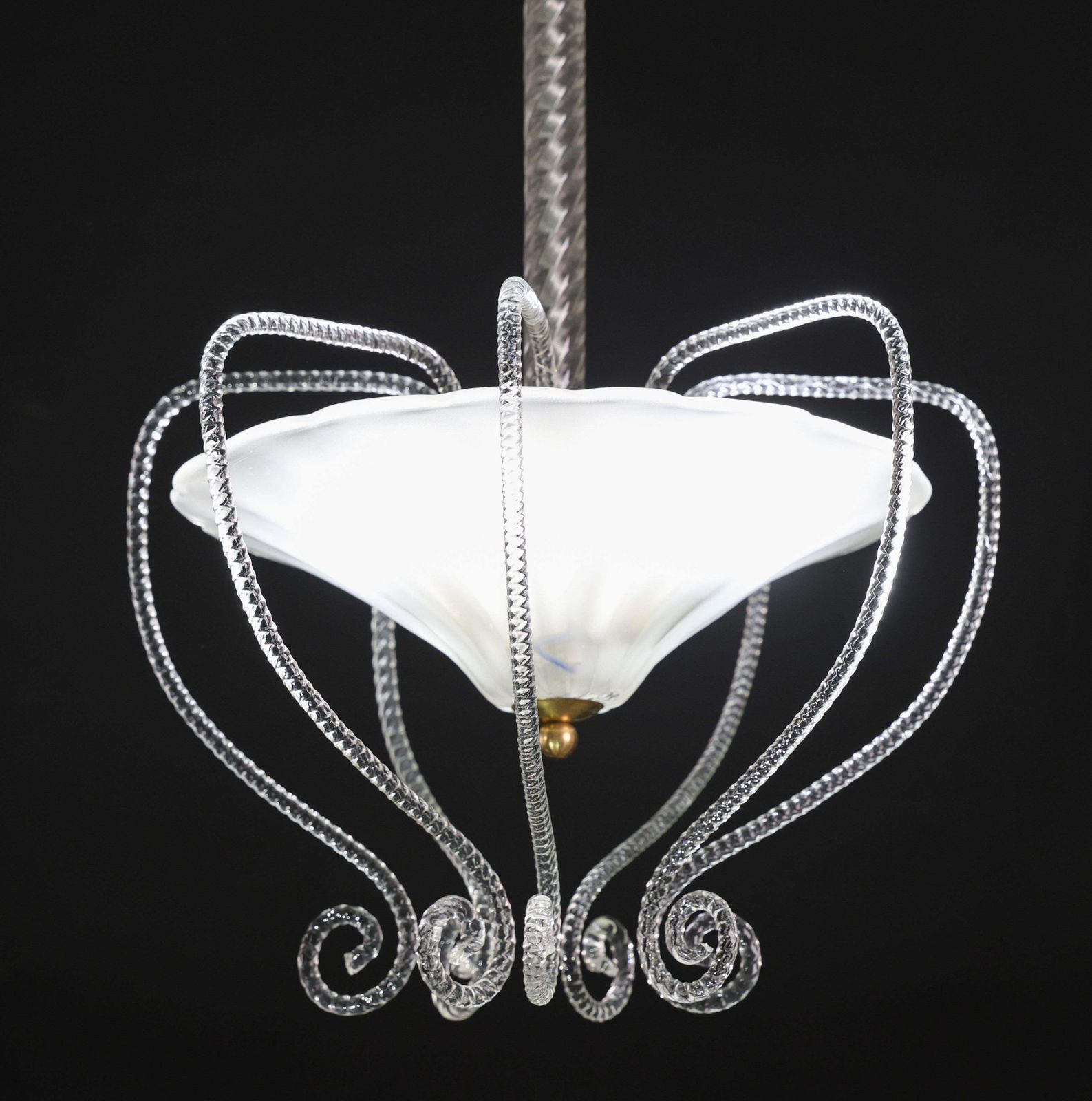 photo furniture Art Decò Barovier E Toso "Fountain" Murano Glass Chandelier, 1950