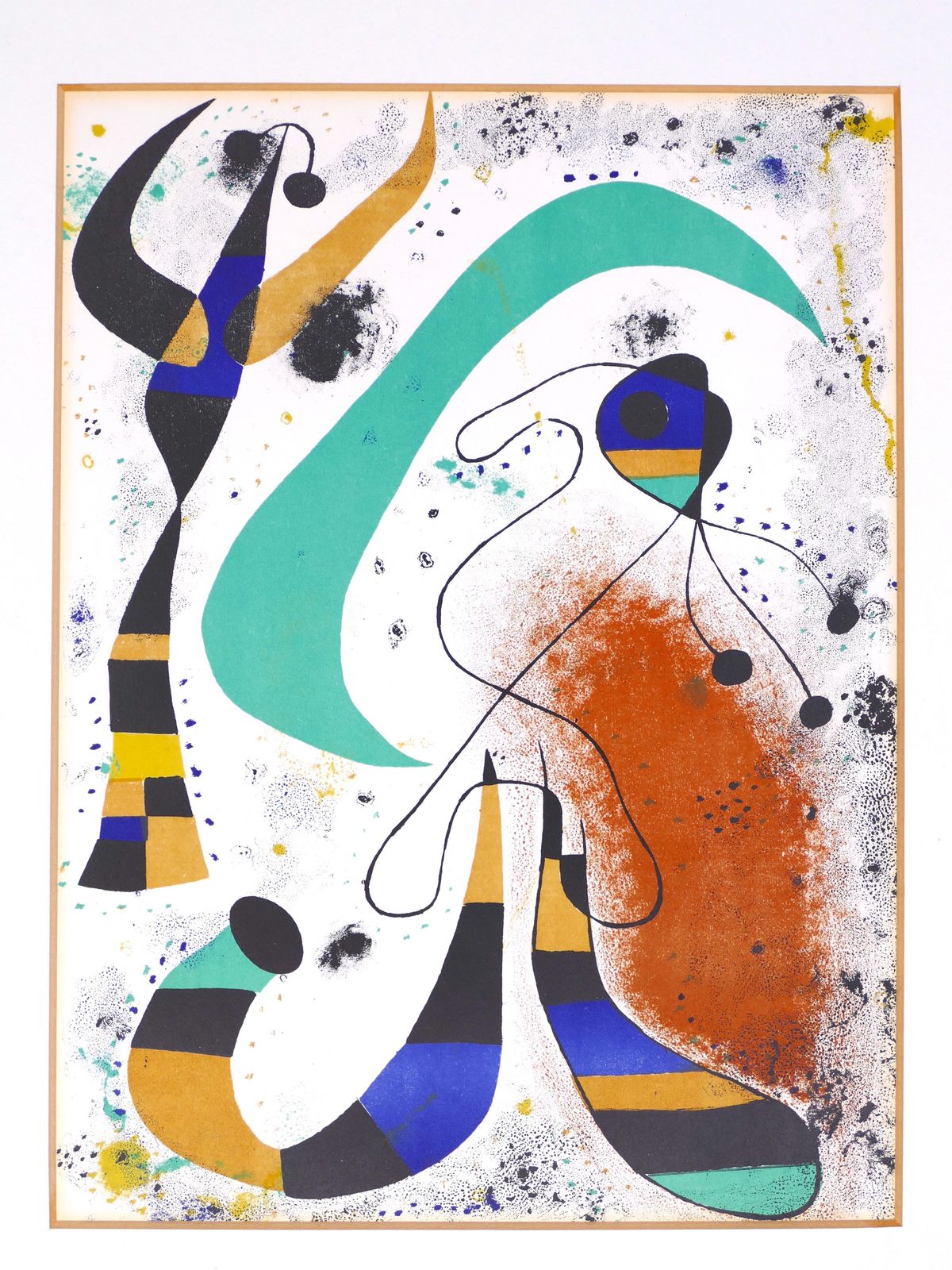 Joan Miró La Nuit   Offset And Lithograph By J. Mirò   1970s 1975.