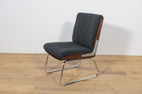 photo for sale Chrome And Rosewood Chairs From Gordon Russell, United Kingdom, 1970s, Set Of 4