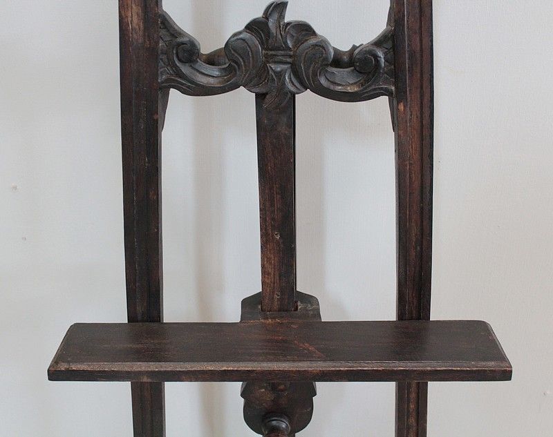 Blackened Wood Lectern 20th photo Furniture