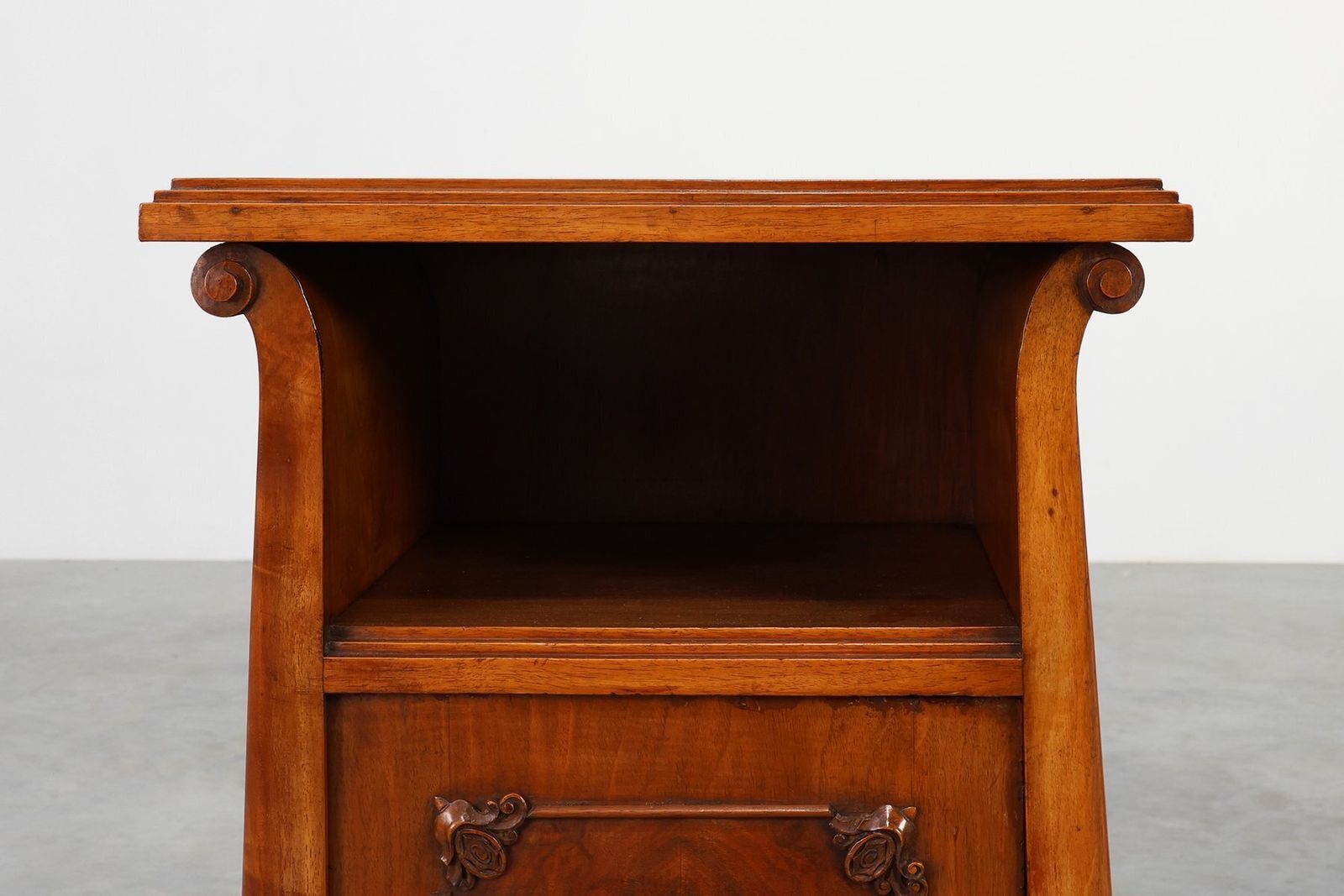 Art Deco Wooden Nightstands, Italy, 1920s, Set Of 2 photo Furniture