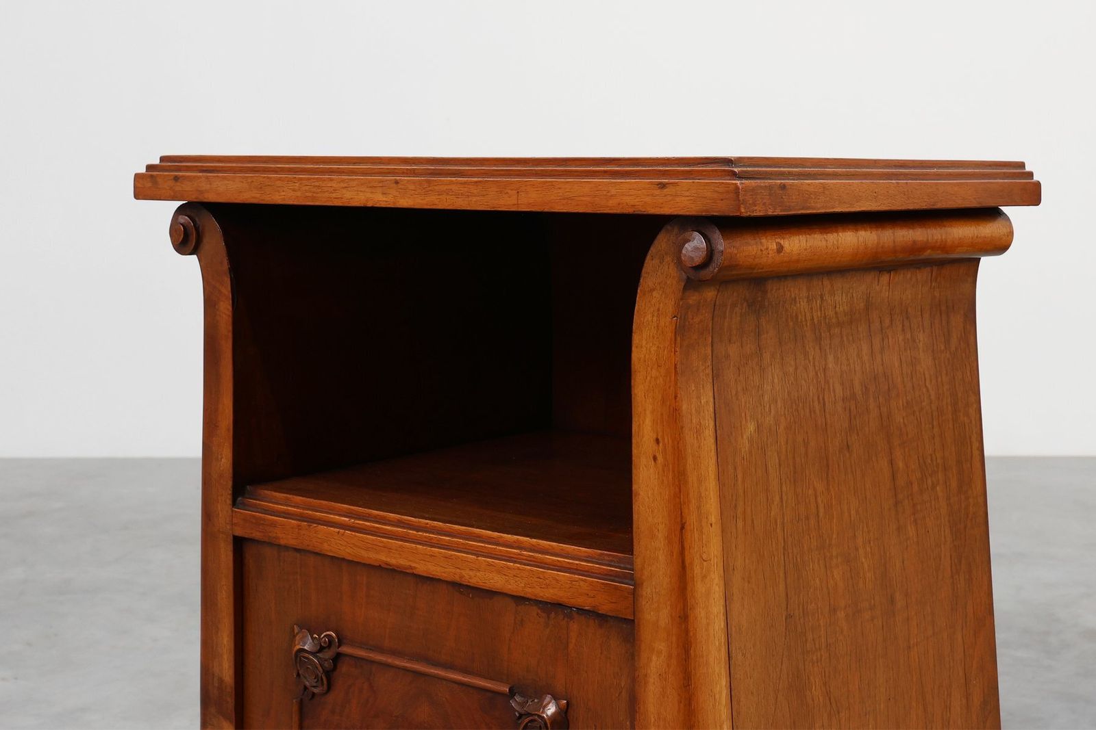 Art Deco Wooden Nightstands, Italy, 1920s, Set Of 2 photo 3910.0