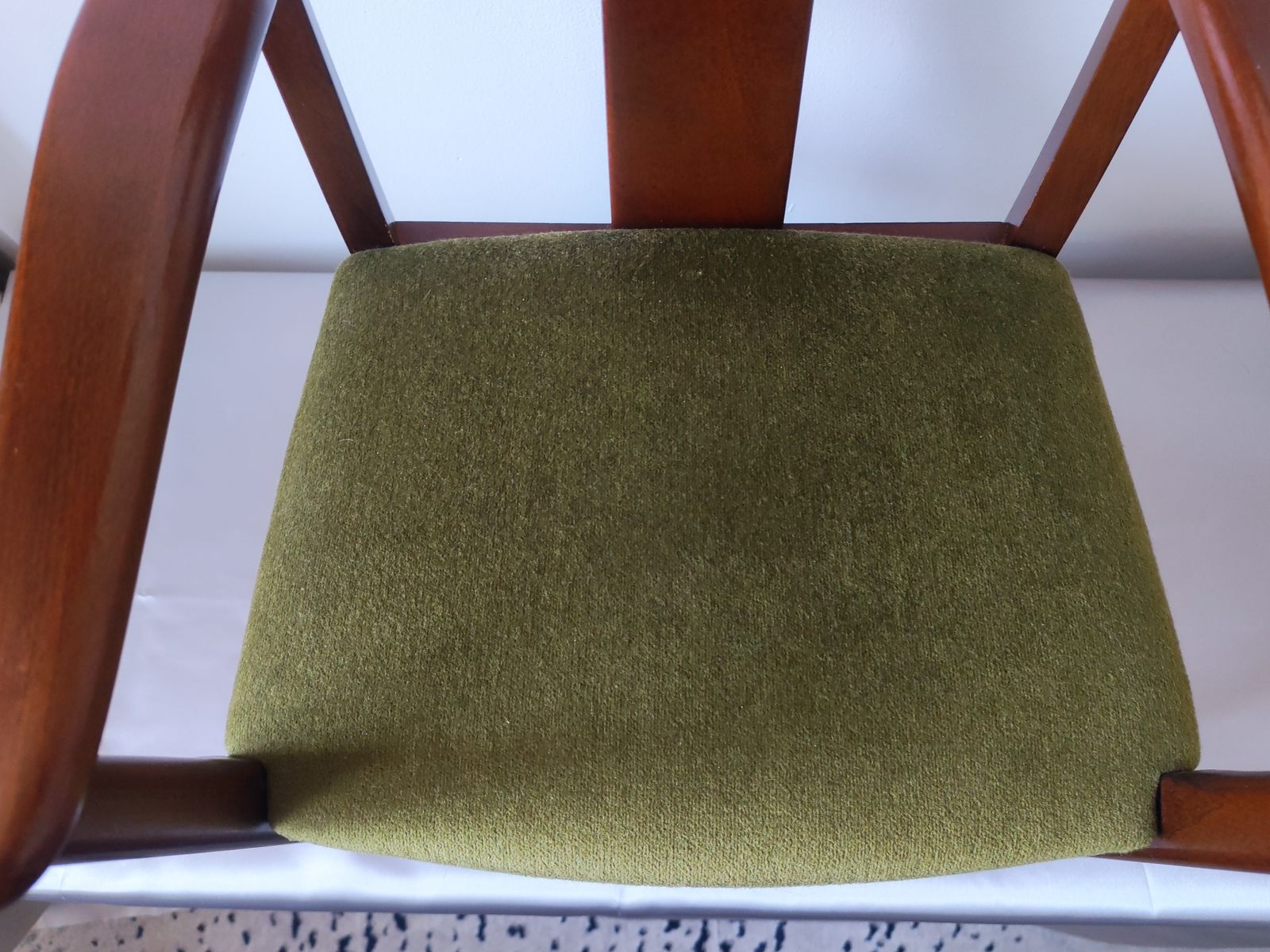 Rare Vintage Parker Knoll 'Pk 1108' Child's Armchair, Green Velvet, C.1985 photo for sale