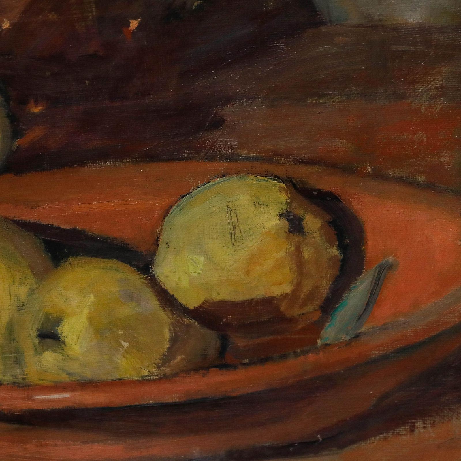 Cecile Hertz Eyrolles (1875 1974)   Framed Oil, A Bowl Of Quinces photo 695.0