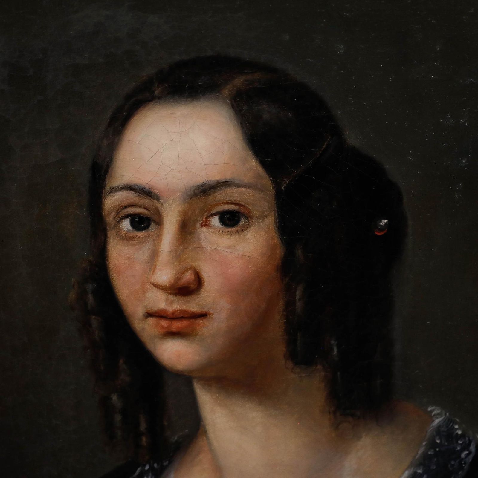Scandinavian School Early 19th Century Oil   Girl With Ringlets photo 750.0
