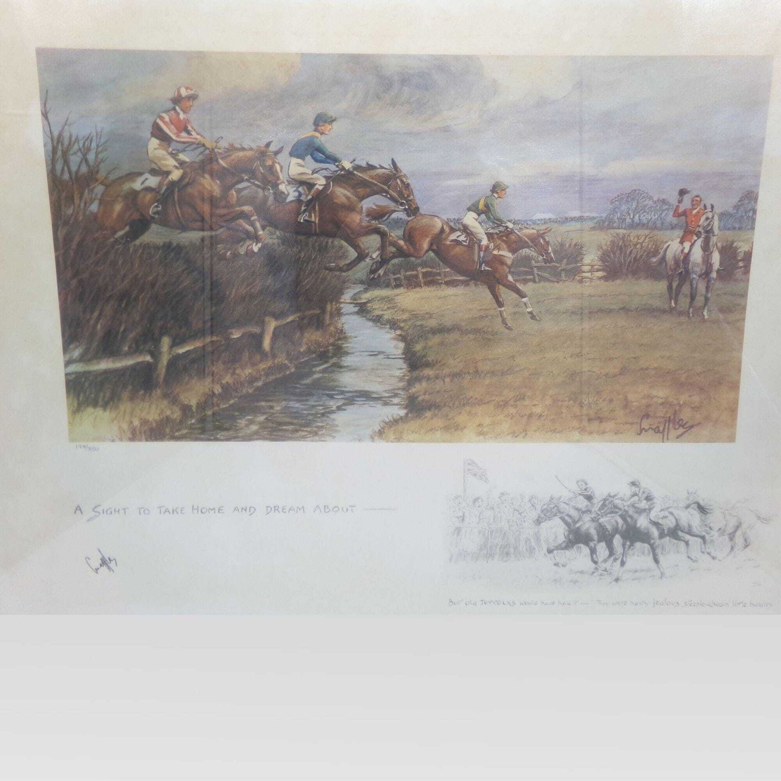 Snaffles Charles Johnson Payne Limited Edition 173/850 English Horse Racing Print photo Art