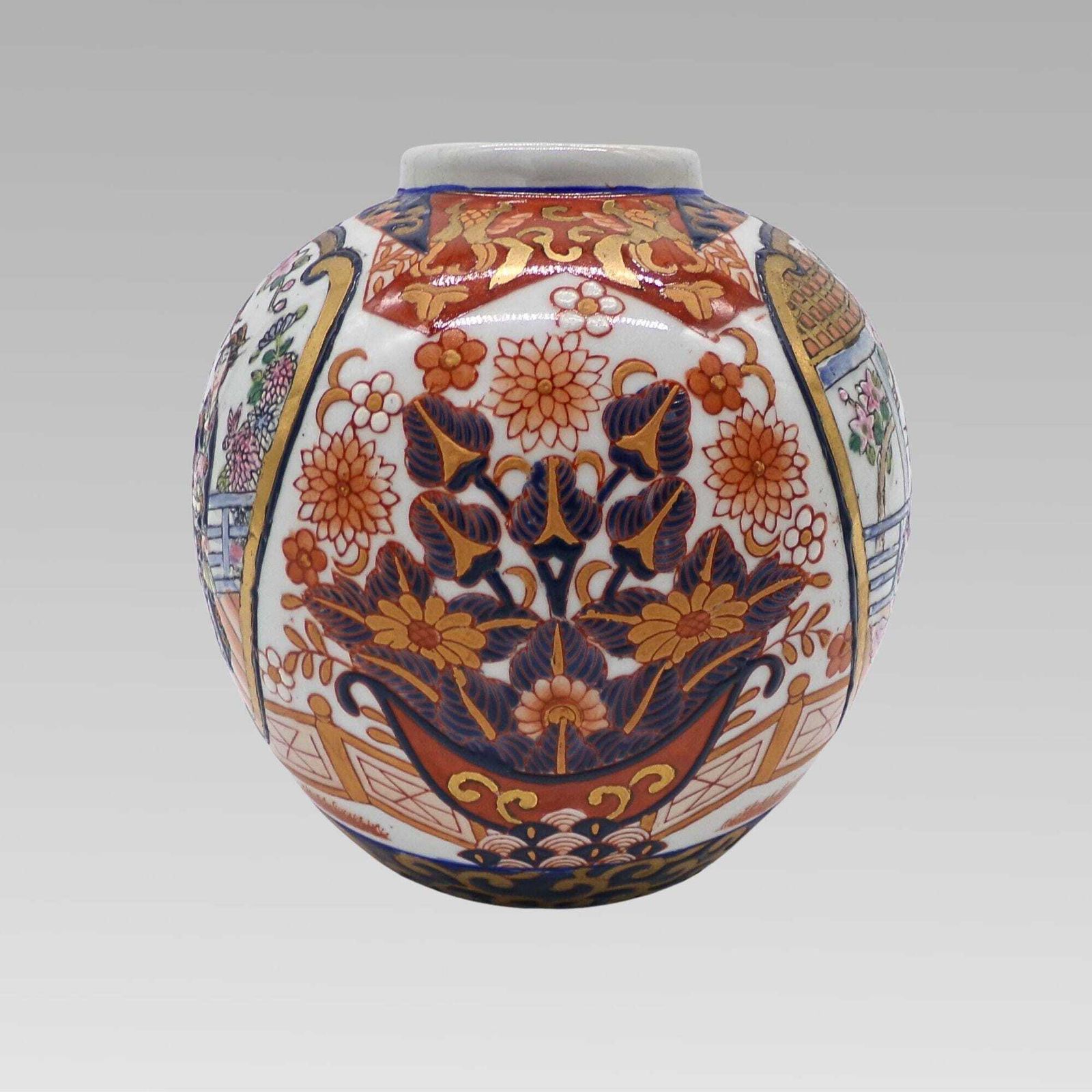 Charming Vintage Chinese Famille Rose Oriental Hand Painted Ginger Jar photo 625.0