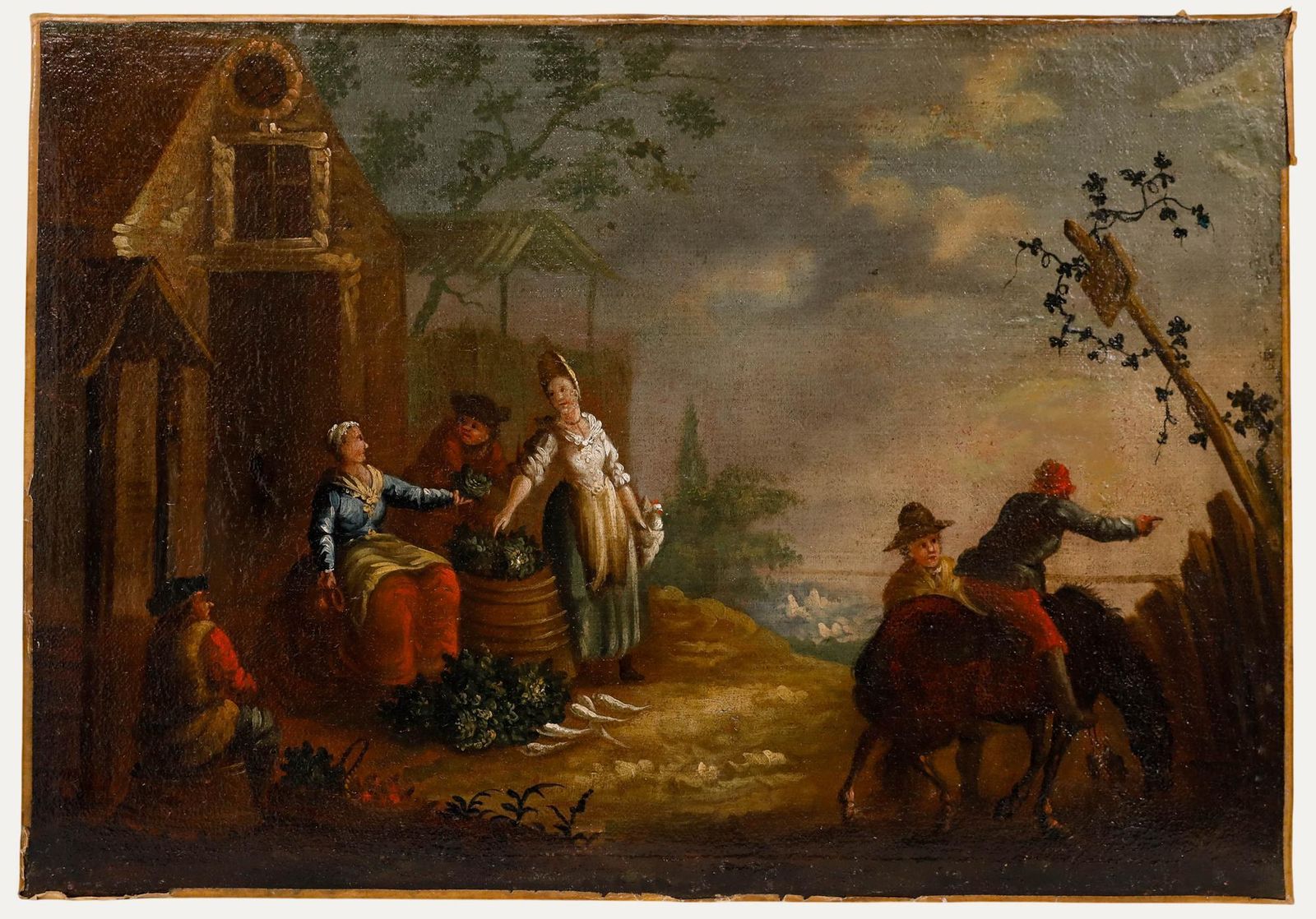 18th Century Oil   The Grocery Seller