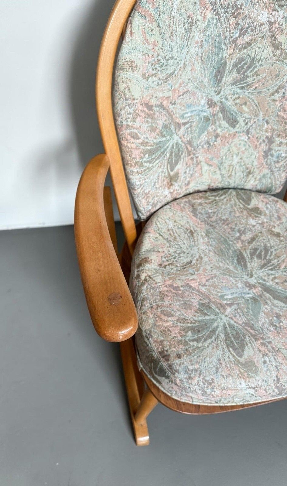 Ercol Blonde Grandfather 315 Armchair Rocking Chair Mid Century 1960s photo 395.0