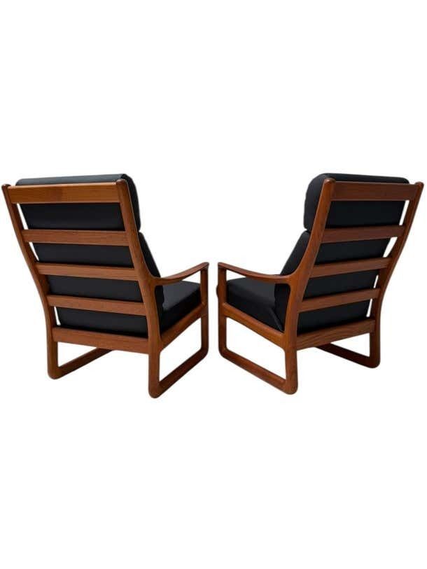 Mid Century Modern Chairs And Hocker By Johannes Andersen For Silkeborg, 1960s photo Furniture