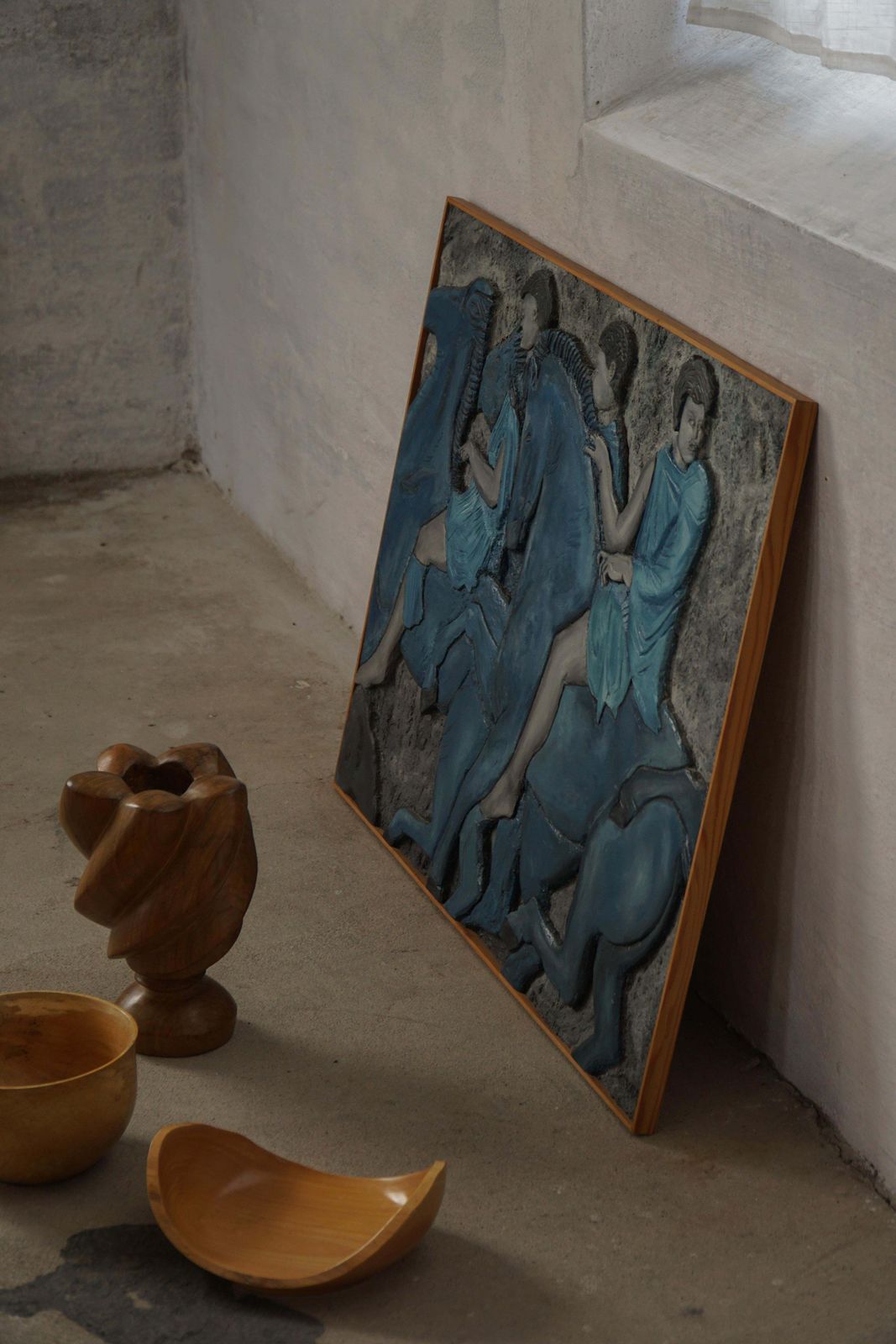 European Mid 20th Century, Modern Wall Relief With Figural Motif photo 594.0