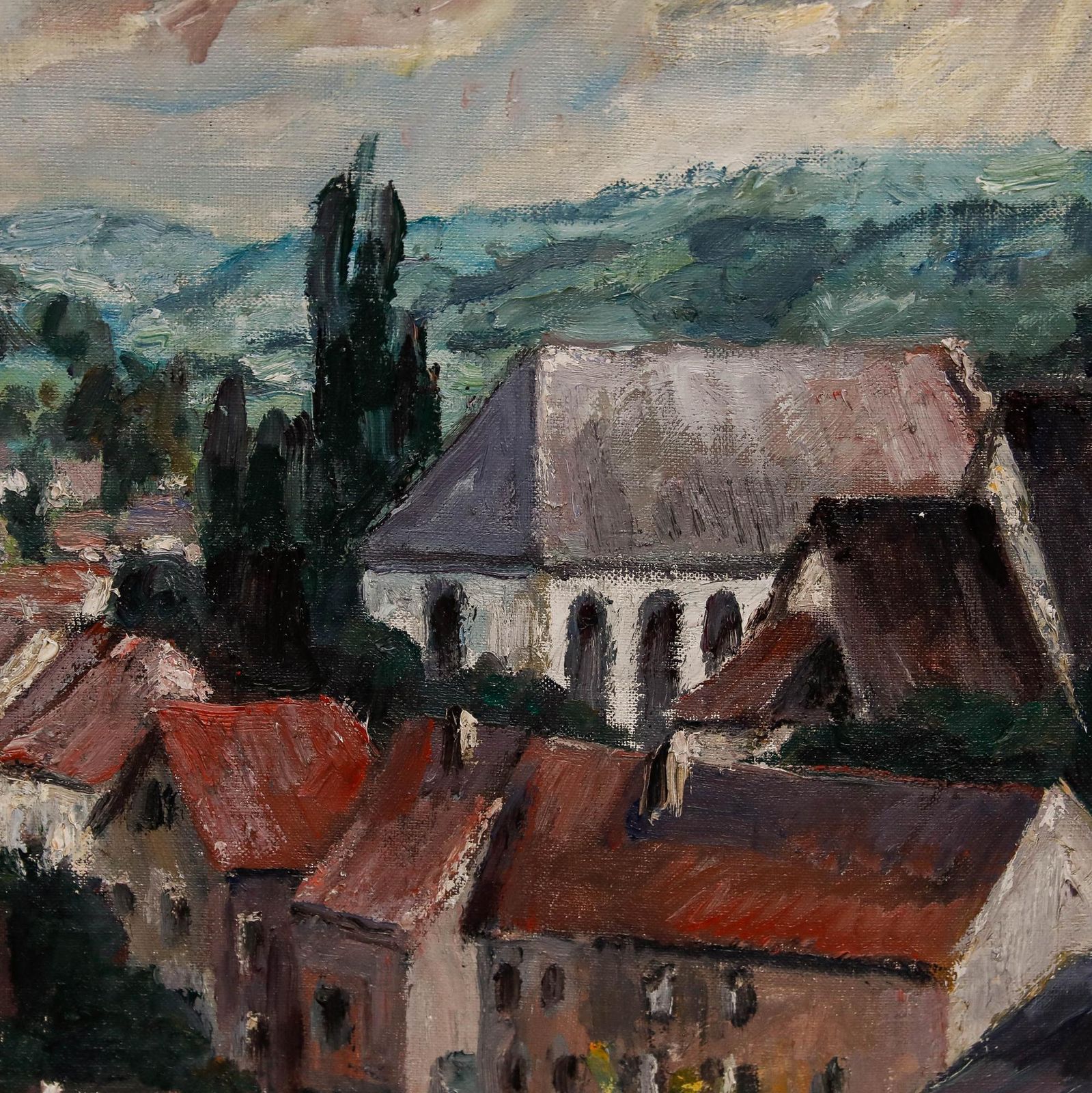 Sepp Vees (1908 1989)   Mid 20th Century Oil, Weissach photo Art
