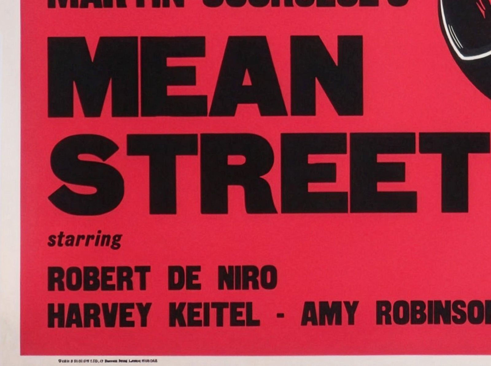 Mean Streets 1973 Academy Cinema Uk Quad Film Poster, Peter Strausfeld photo 10335.0