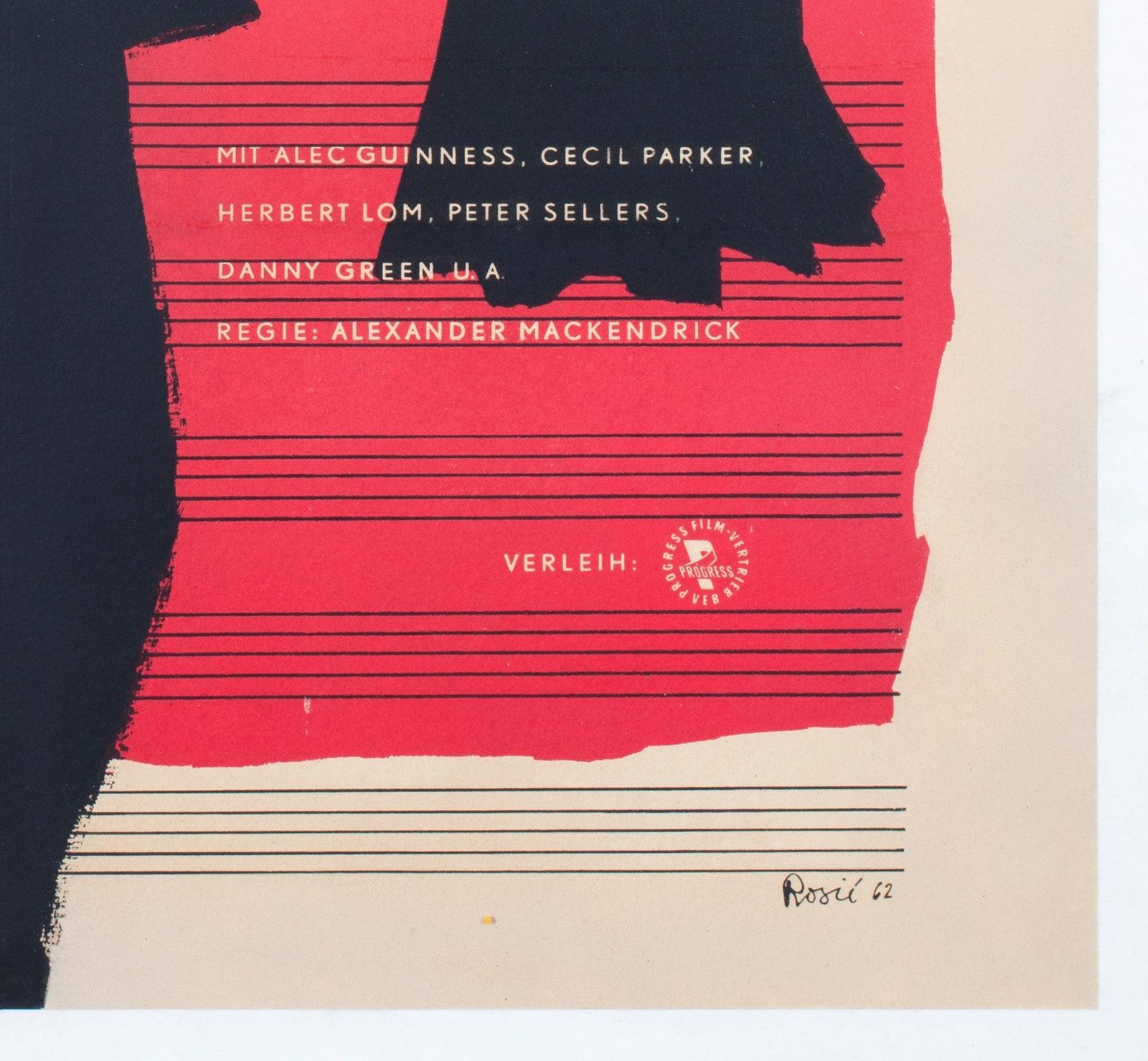 The Lady Killers 1962 East German A1 Film Poster, Rosic photo vintage