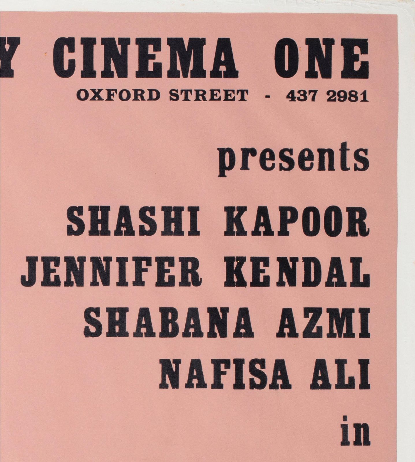 Junoon 1979 Uk Quad Academy Cinema Film Poster, Peter Strausfeld photo 596.0