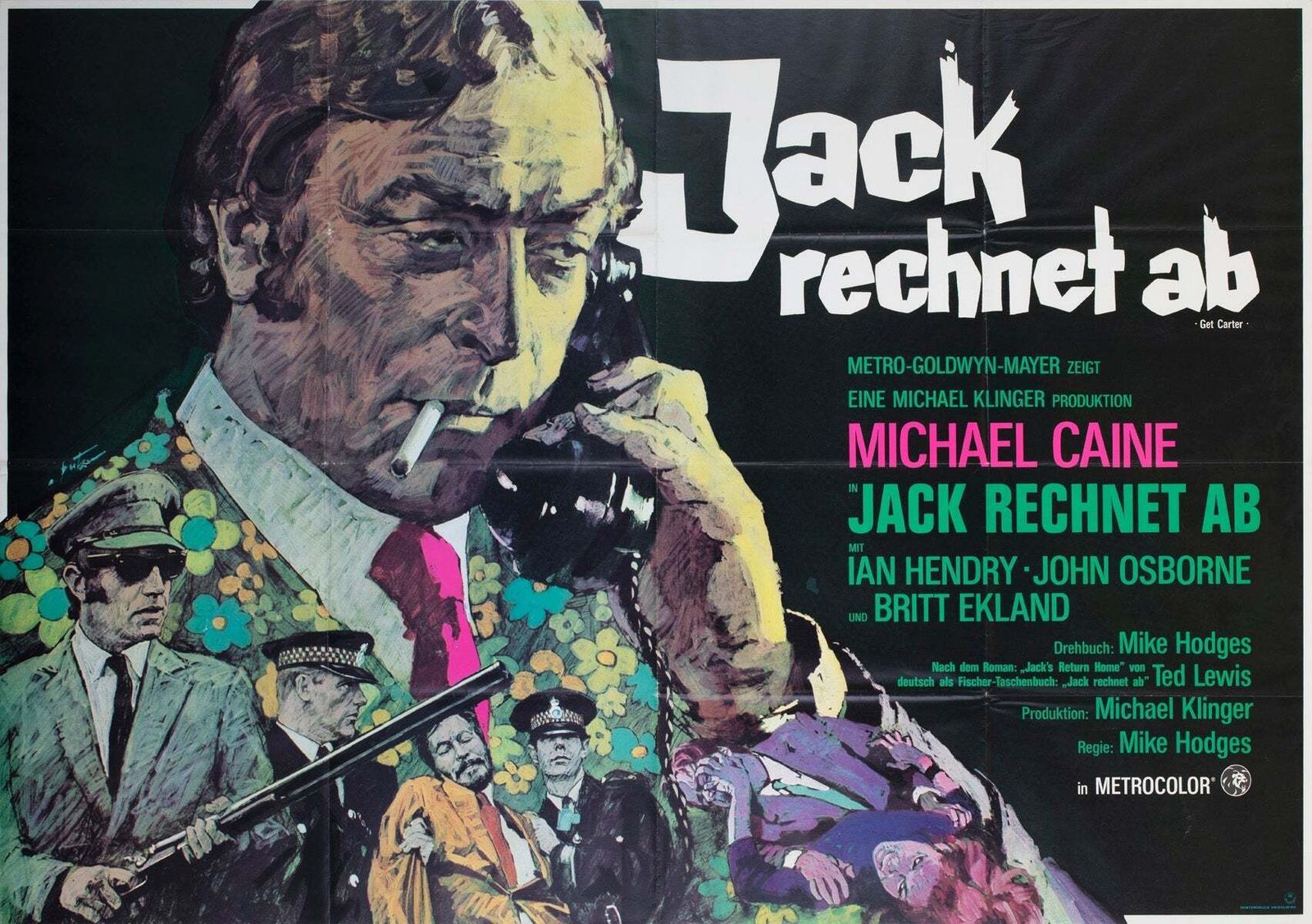 Get Carter 1971 German A0 Film Poster, Arnaldo Putzu