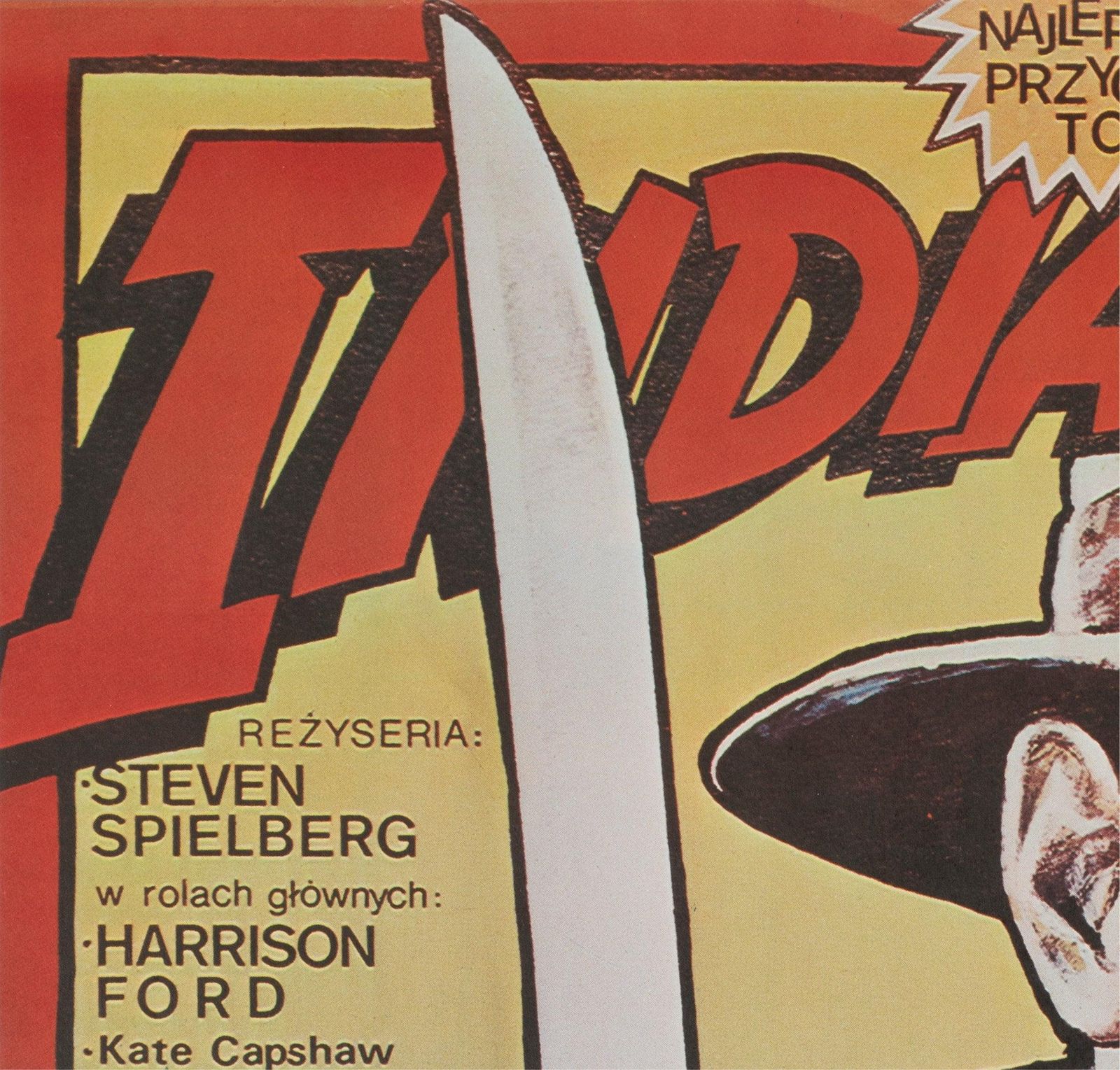 Indiana Jones And The Temple Of Doom 1985 Polish B1 Film Poster, Witold Dybowski photo for sale