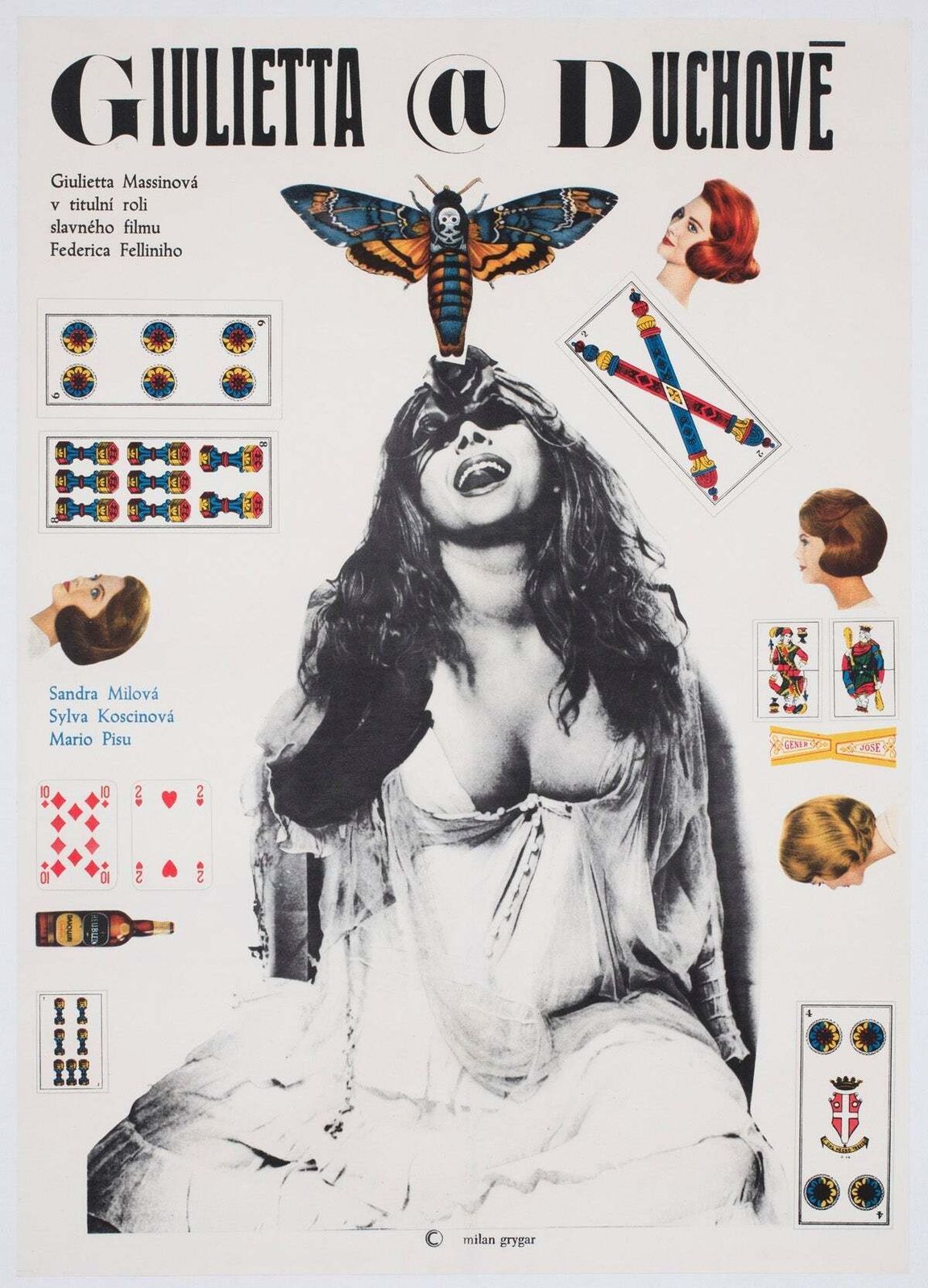 Juliet Of The Spirits 1969 Czech A1 Film Poster, Milan Grygar