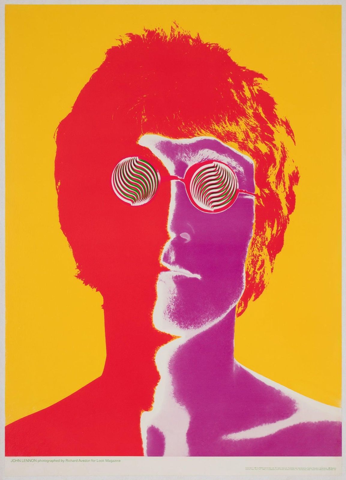 The Beatles 1967 Special Look Magazine Offset Lithographs Posters, Avedon photo vinterior