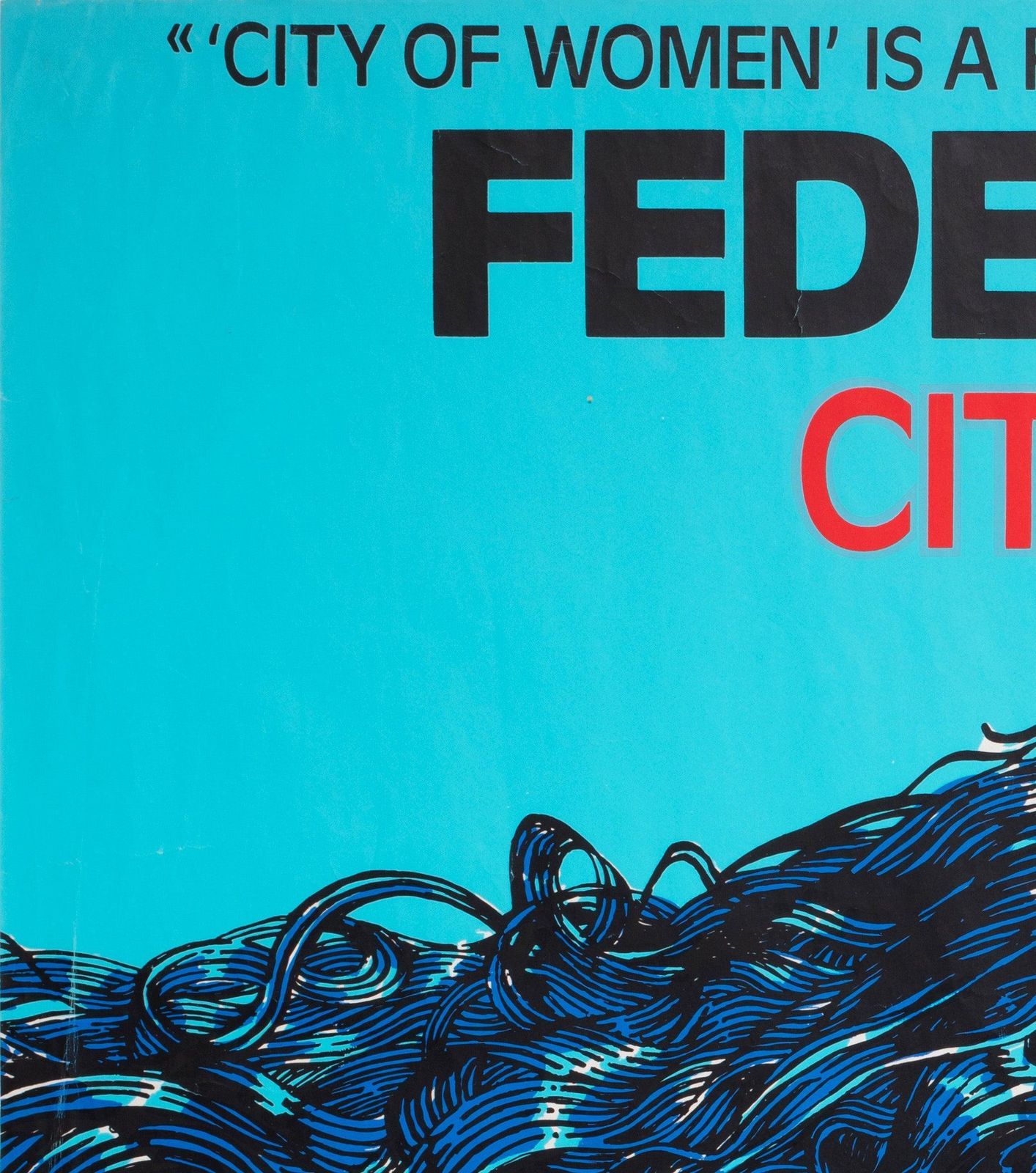 City Of Women (La Citta Delle Donne) 1980 Uk Quad Film Poster, Andrea Pazienza photo for sale