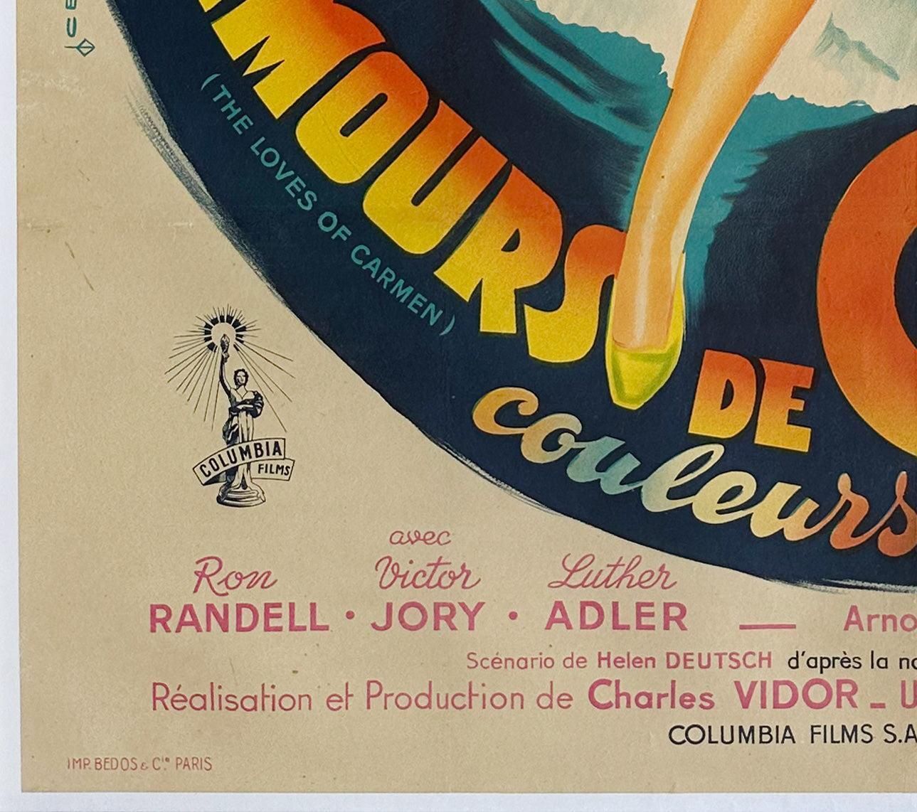 The Loves Of Carmen 1948 French Grande Film Poster, Constantin Belinsky photo buy