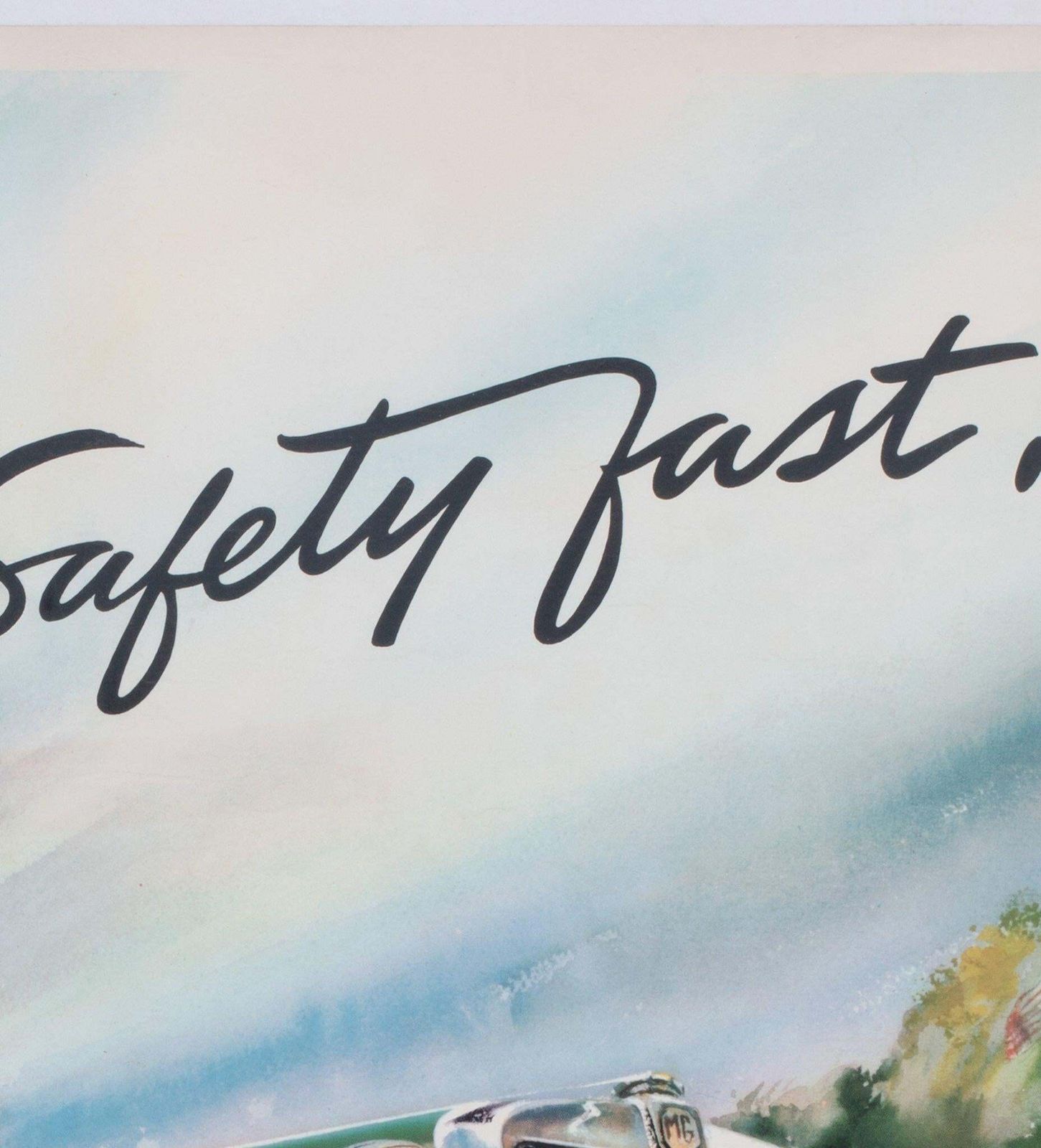 Mg Series T.F. Safety First 1953 British Poster, J. Pelling photo Art