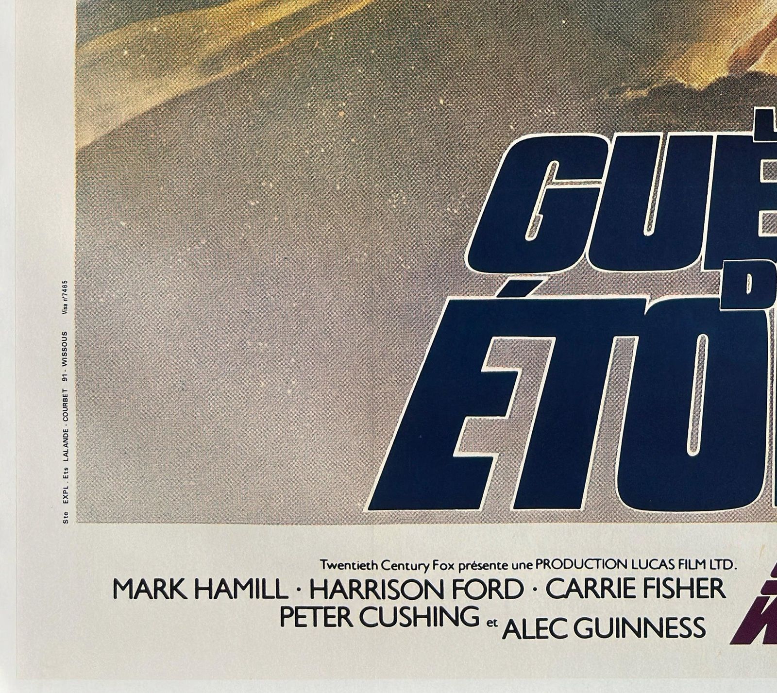 Star Wars 1977 French Grande Film Poster, Tom Jung photo buy