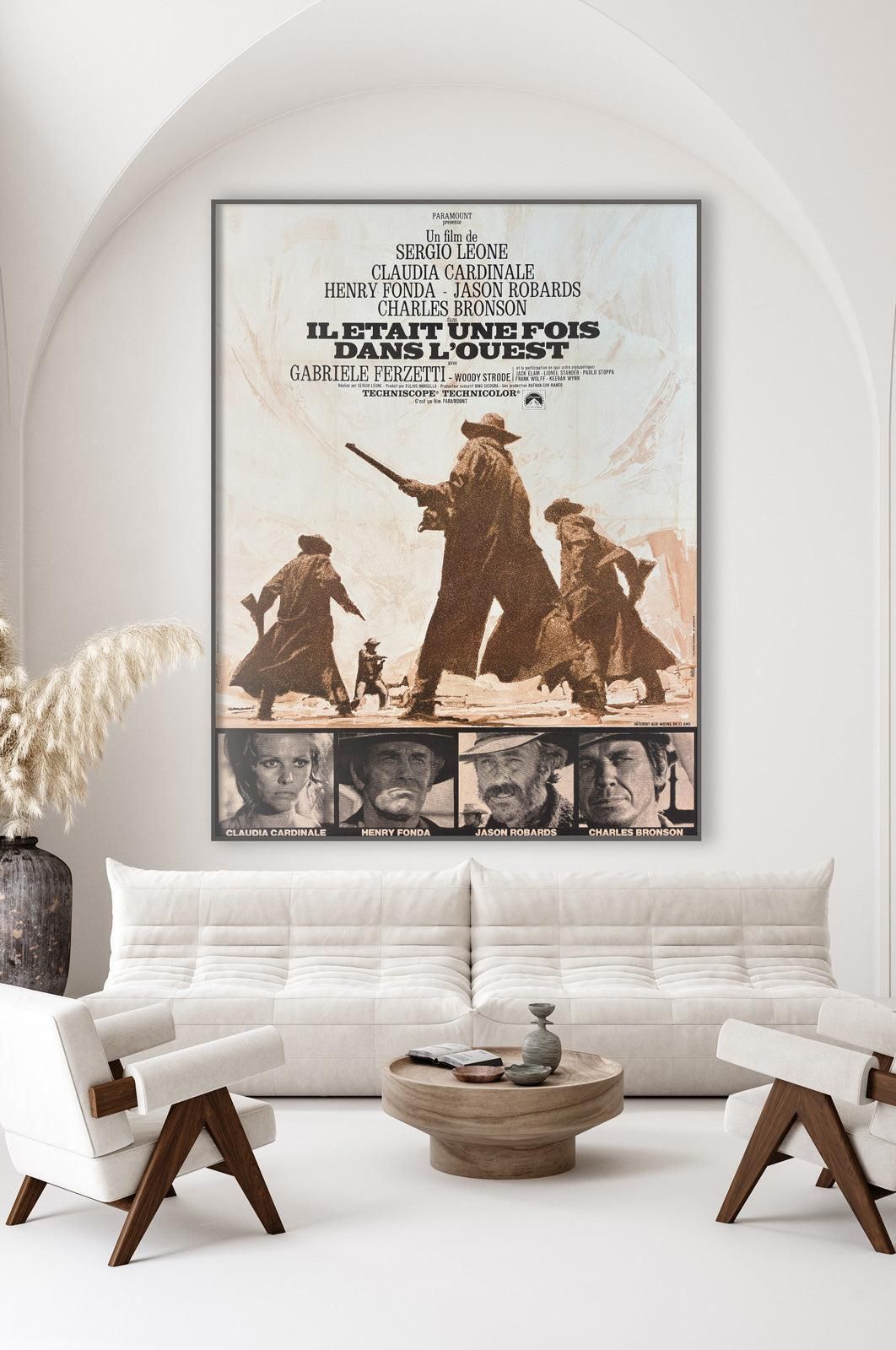 Once Upon A Time In The West 1969 French Grande Film Poster, Michel Landi photo furniture