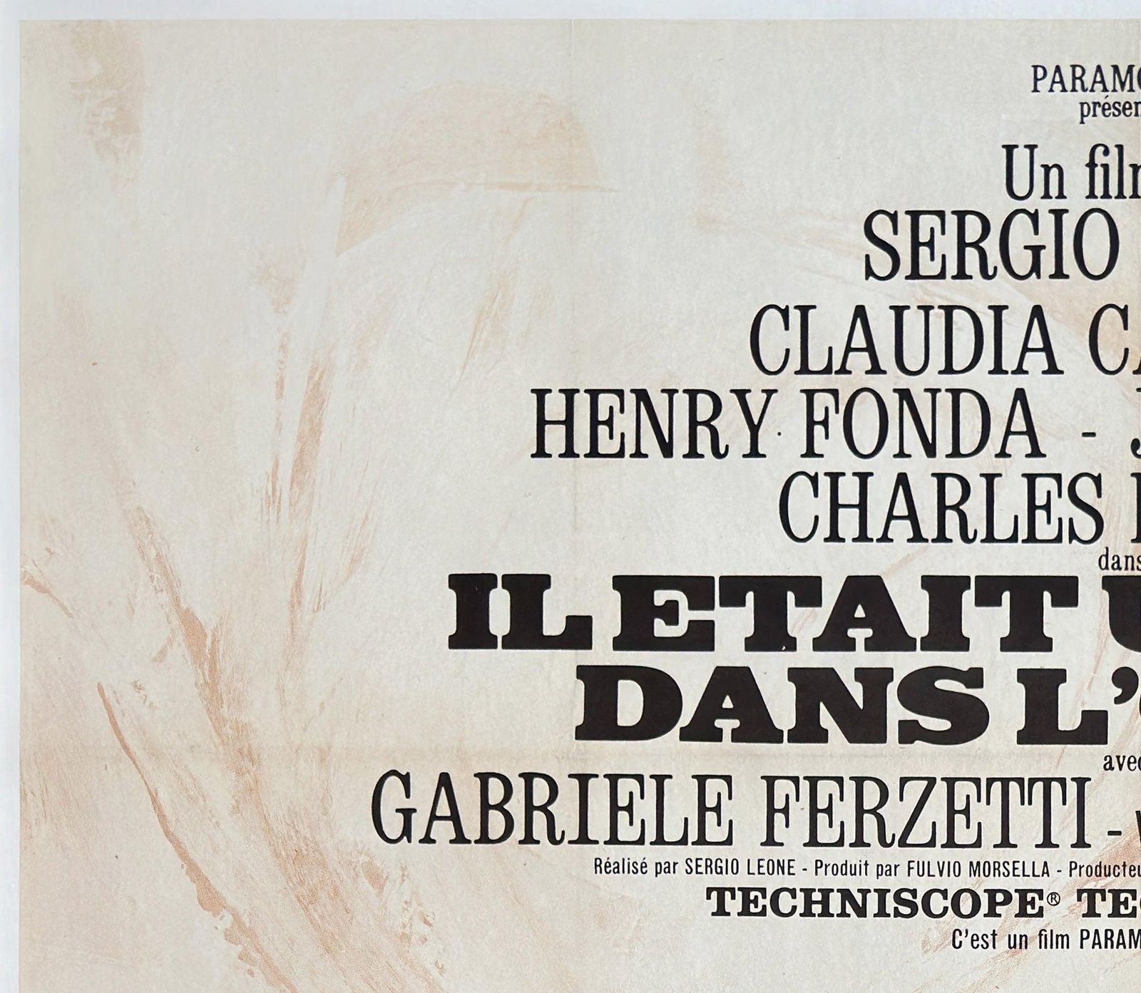 Once Upon A Time In The West 1969 French Grande Film Poster, Michel Landi photo for sale
