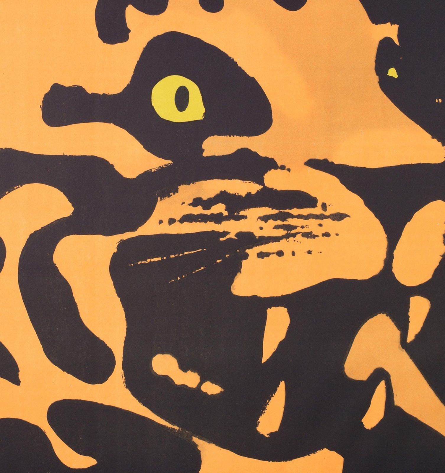 Tiger 1967 Polish Warsaw Zoo Poster, Waldemar Swierzy photo buy
