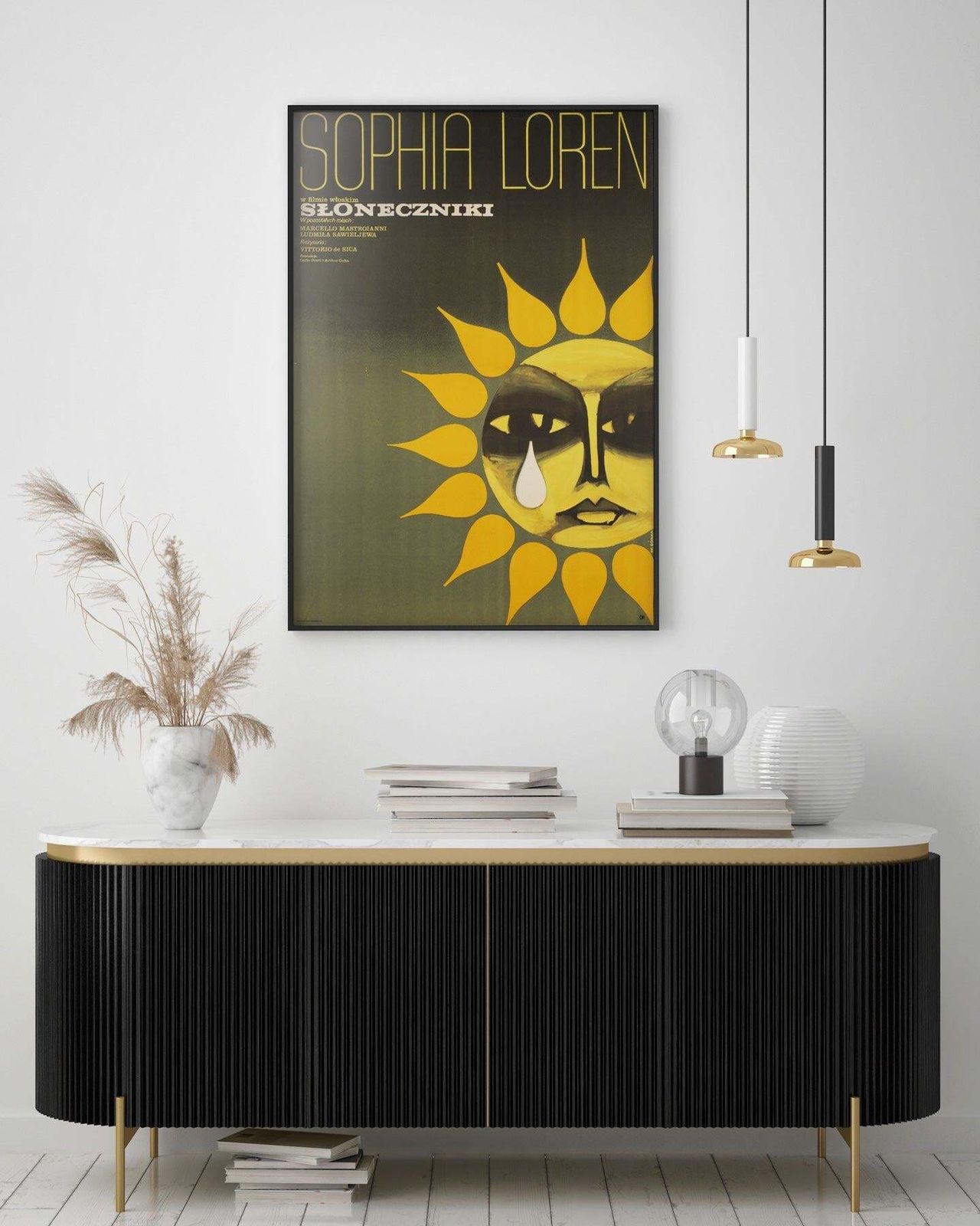 Sunflower 1971 Polish A1 Film Poster, Wiktor Gorka photo furniture