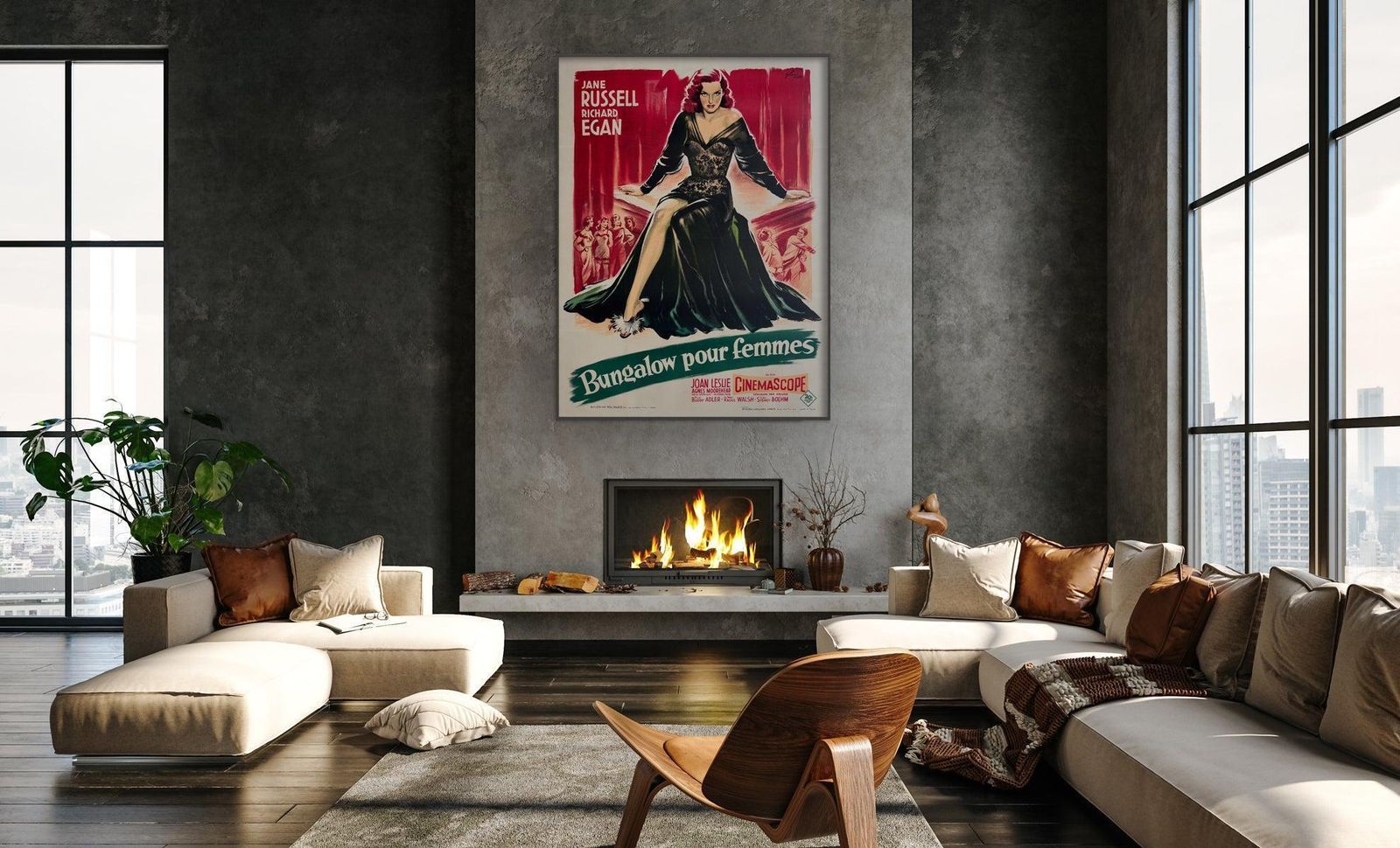 The Revolt Of Mamie Stover 1956 French Grande Film Poster, Boris Grinsson photo furniture