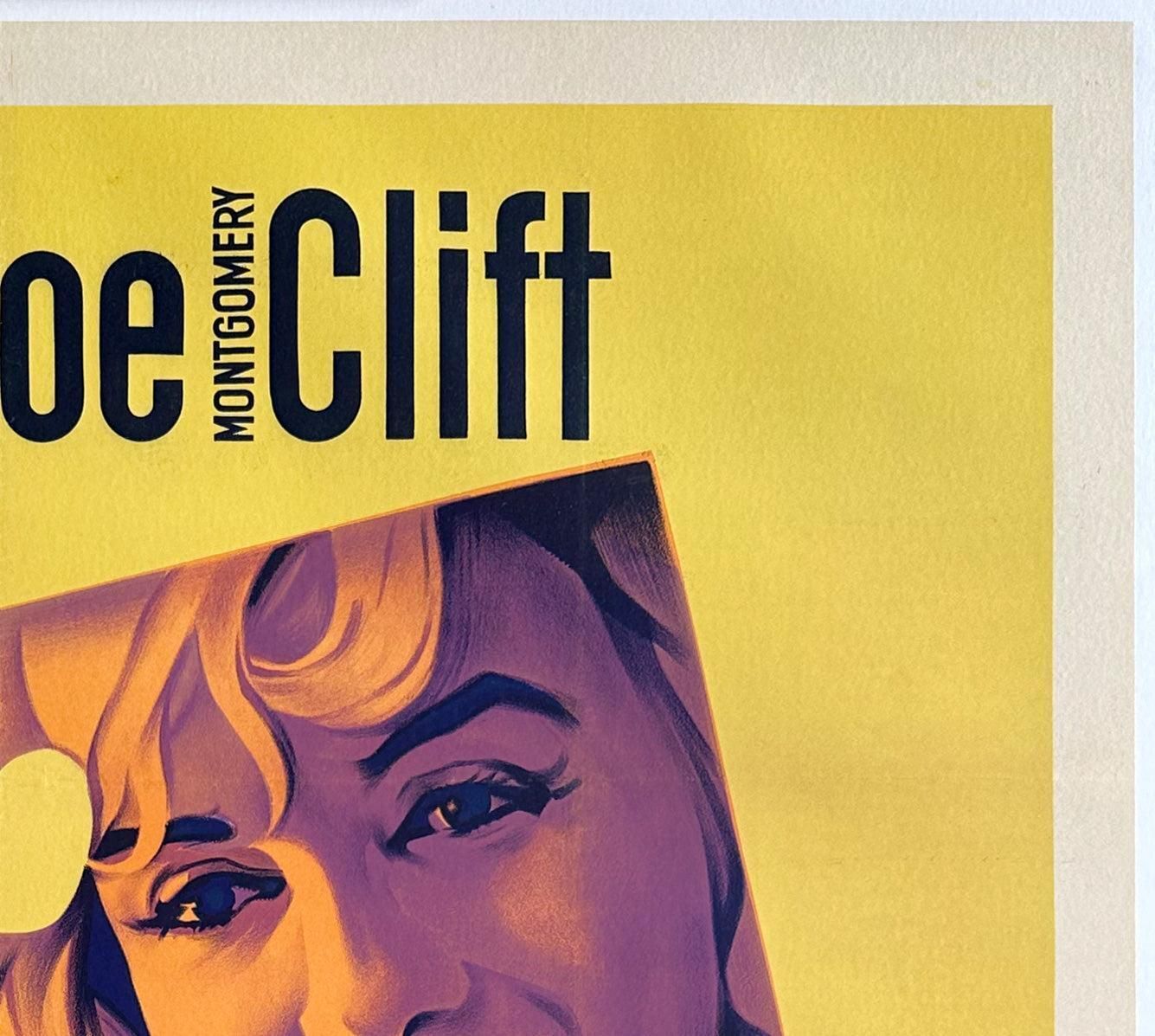 The Misfits 1961 French Grande Film Poster, Roger Soubie photo Art