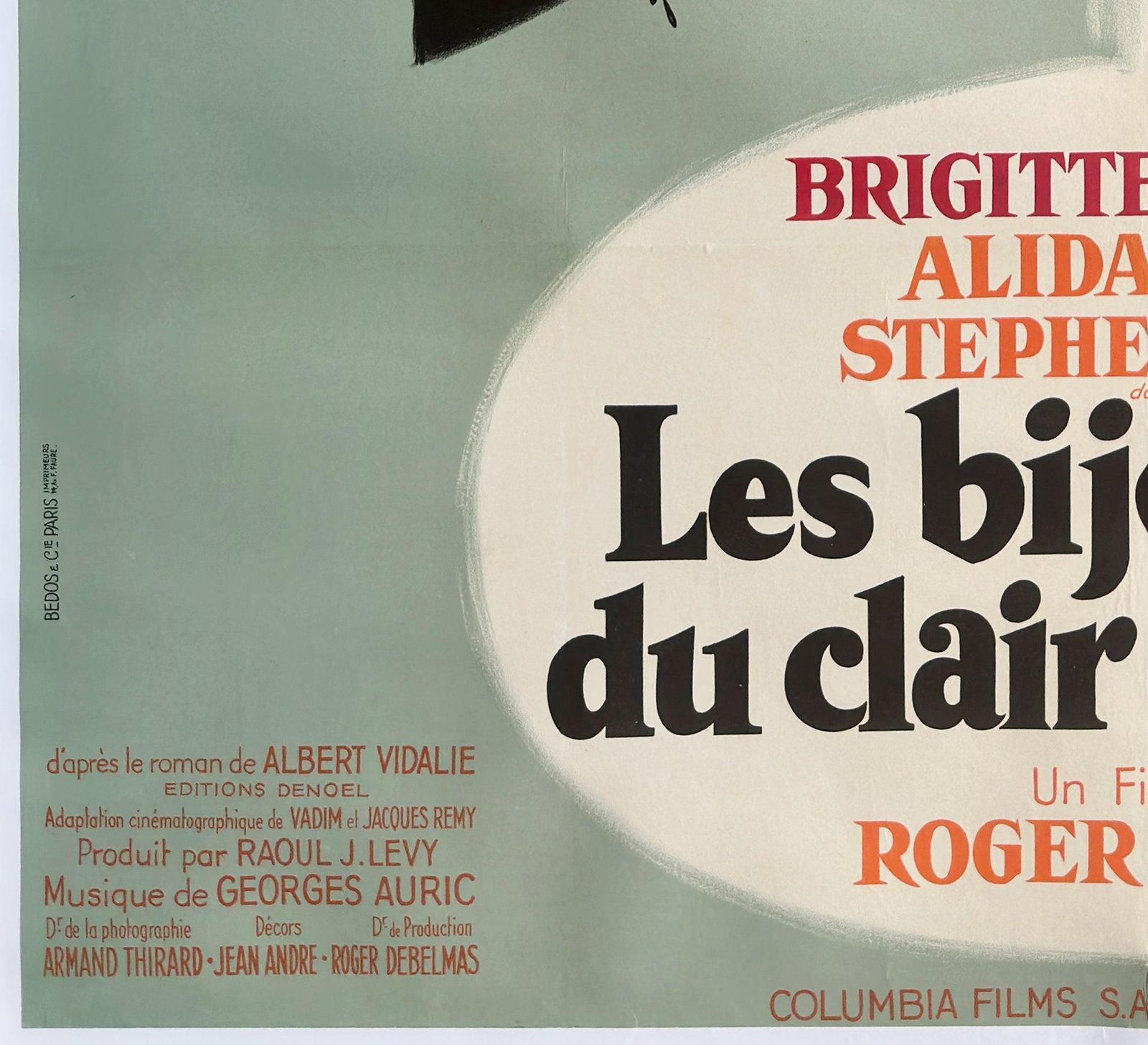 The Night Heaven Fell 1958 Style A French Grande Film Poster, Georges Kerfyser photo buy