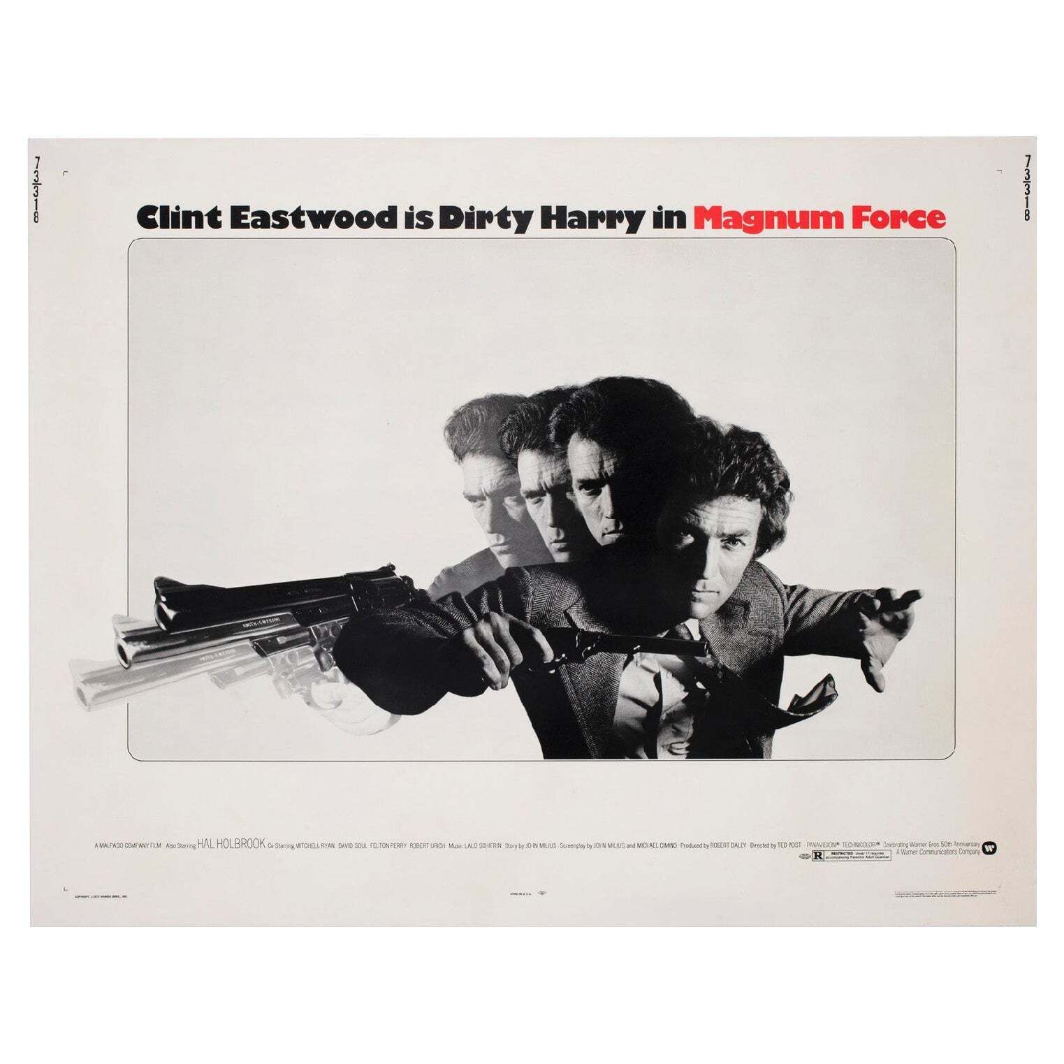 Magnum Force 1973 Us 1/2 Sheet Film Poster
