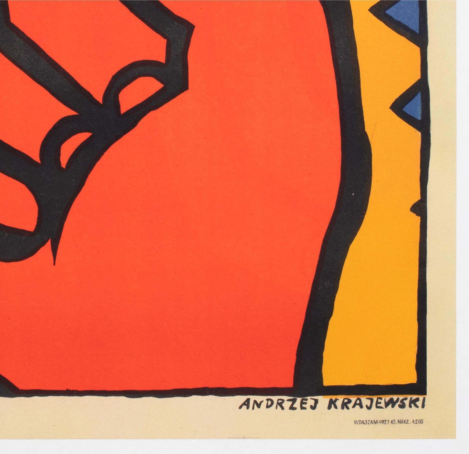 Alphaville 1965 Polish A1 Film Poster, Andrzej Krajewski photo vintage