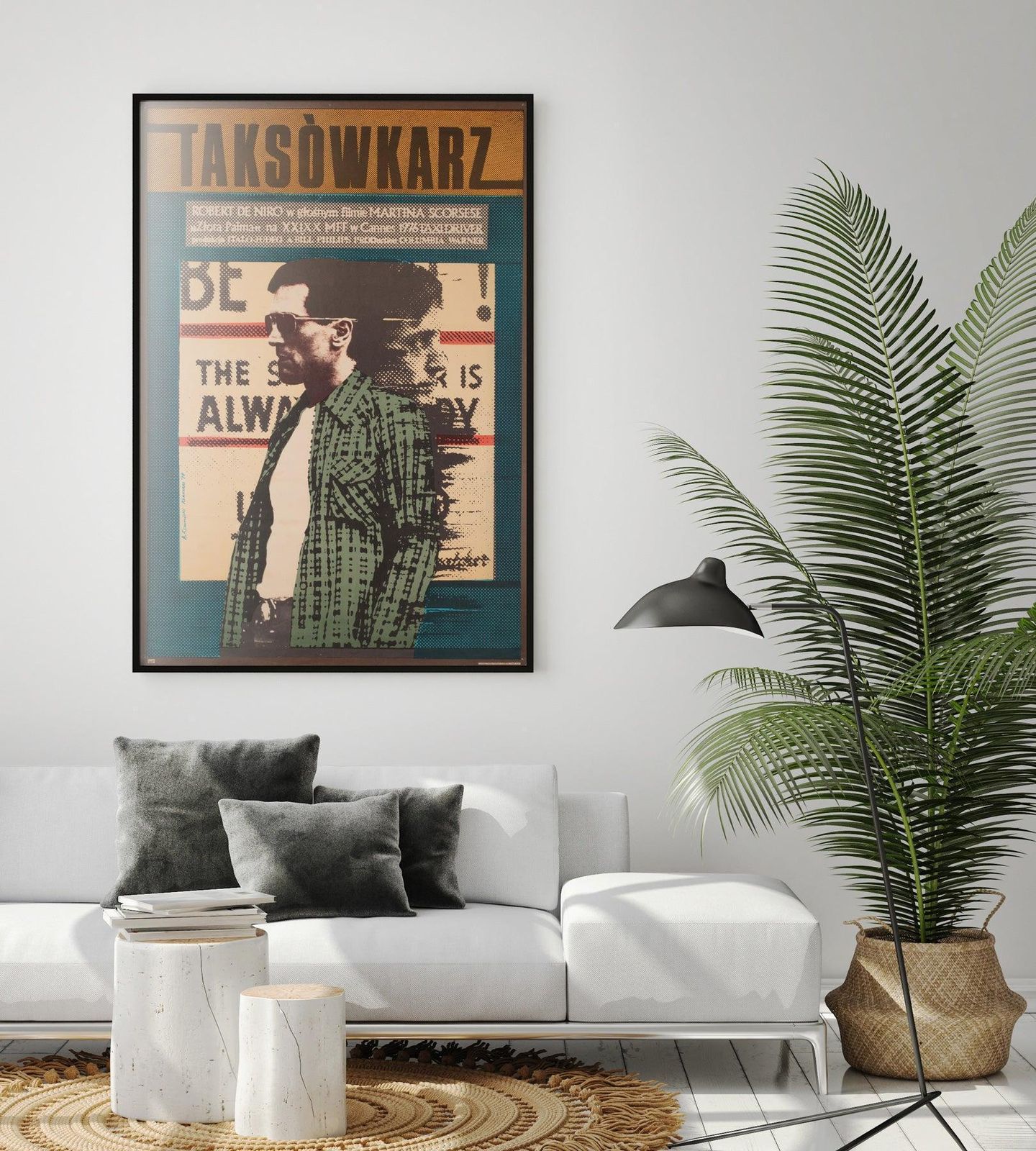 Taxi Driver 1978 Polish B1 Film Poster, Andrzej Klimowski photo furniture