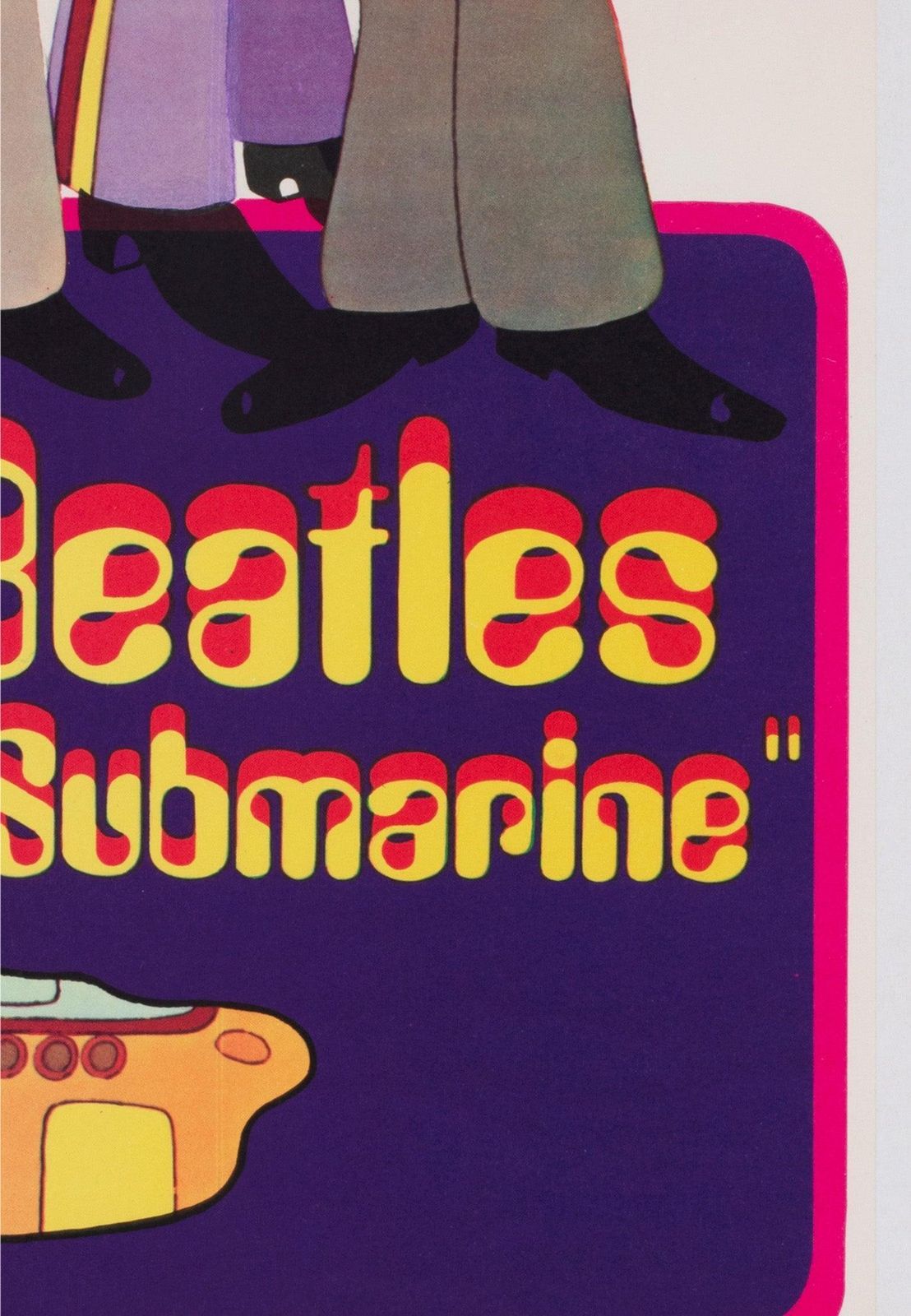 Yellow Submarine 1968 Australian Daybill Film Poster photo vinterior