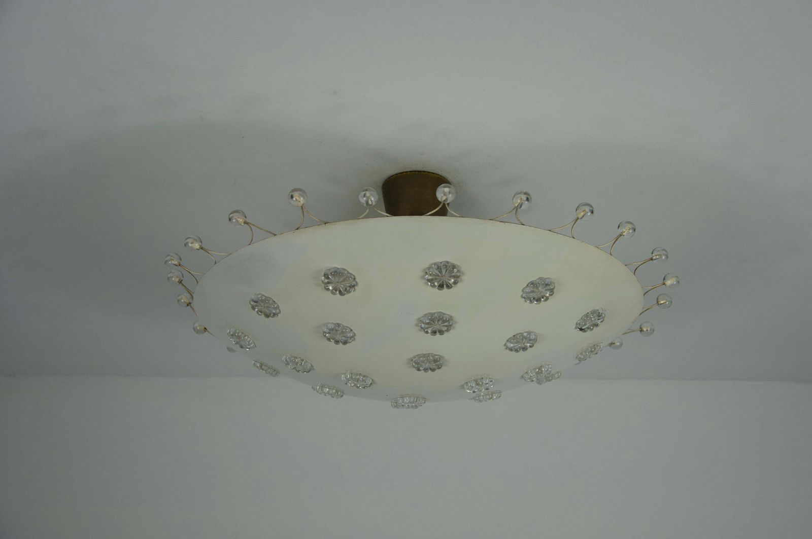 Large White Chandelier By Emil Stejnar For Rupert Nikoll, 1960s photo 2487.0