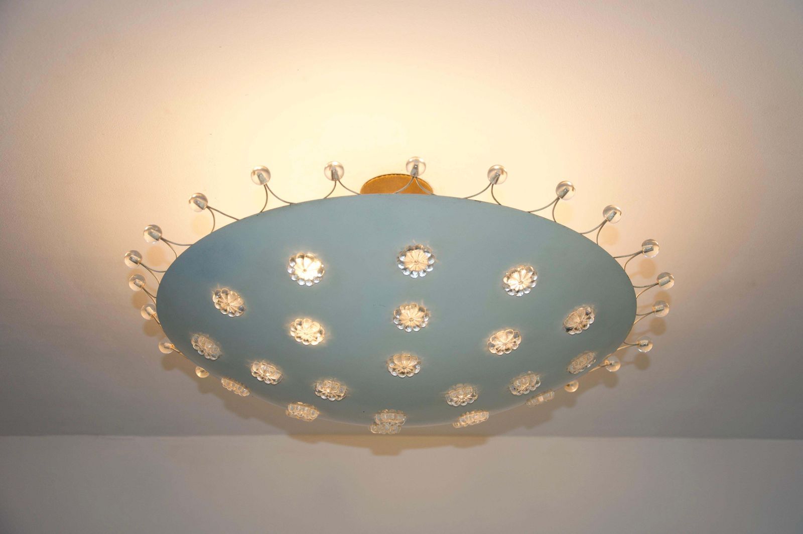 photo vinterior Large White Chandelier By Emil Stejnar For Rupert Nikoll, 1960s