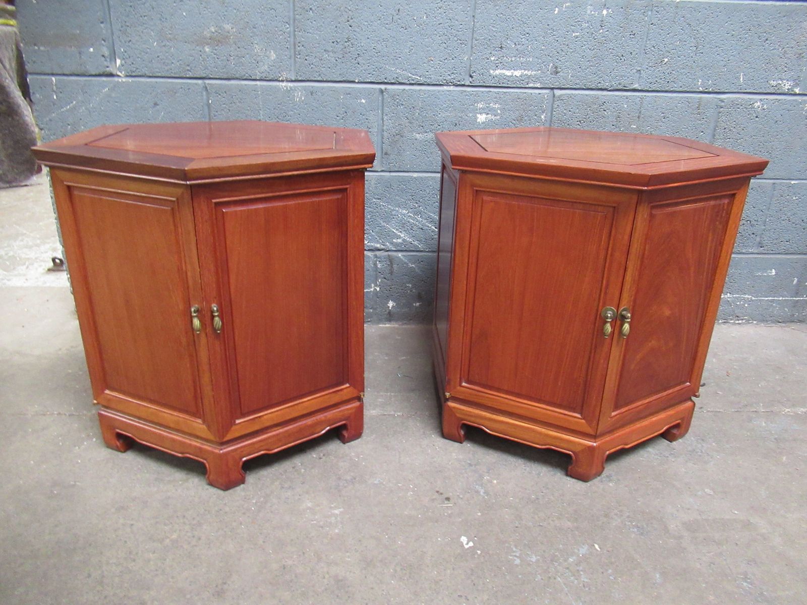 A Pair Of  Hard Wood   Chinese    Side  Cabinets photo for sale