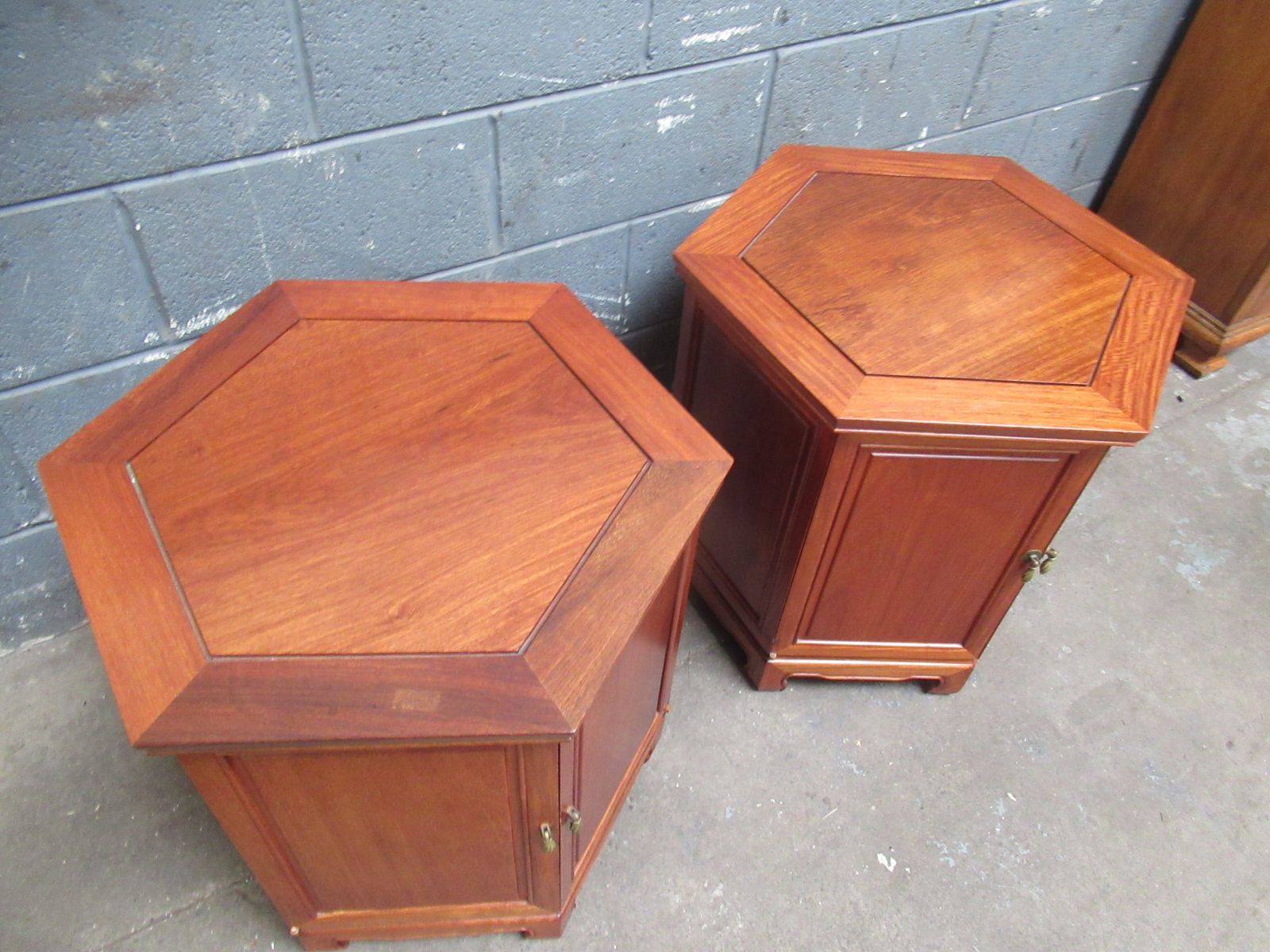 A Pair Of  Hard Wood   Chinese    Side  Cabinets photo 375.0