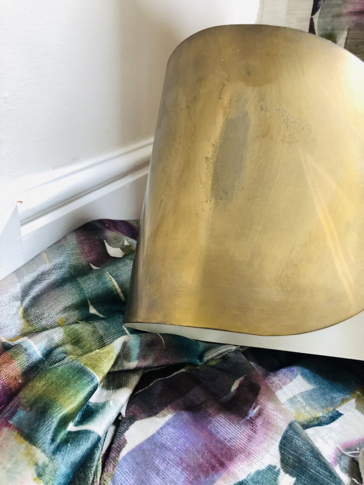 Foglio Wall Lights.  Four 1970 Vintage Brass Finished Lights With Original Fittings photo buy