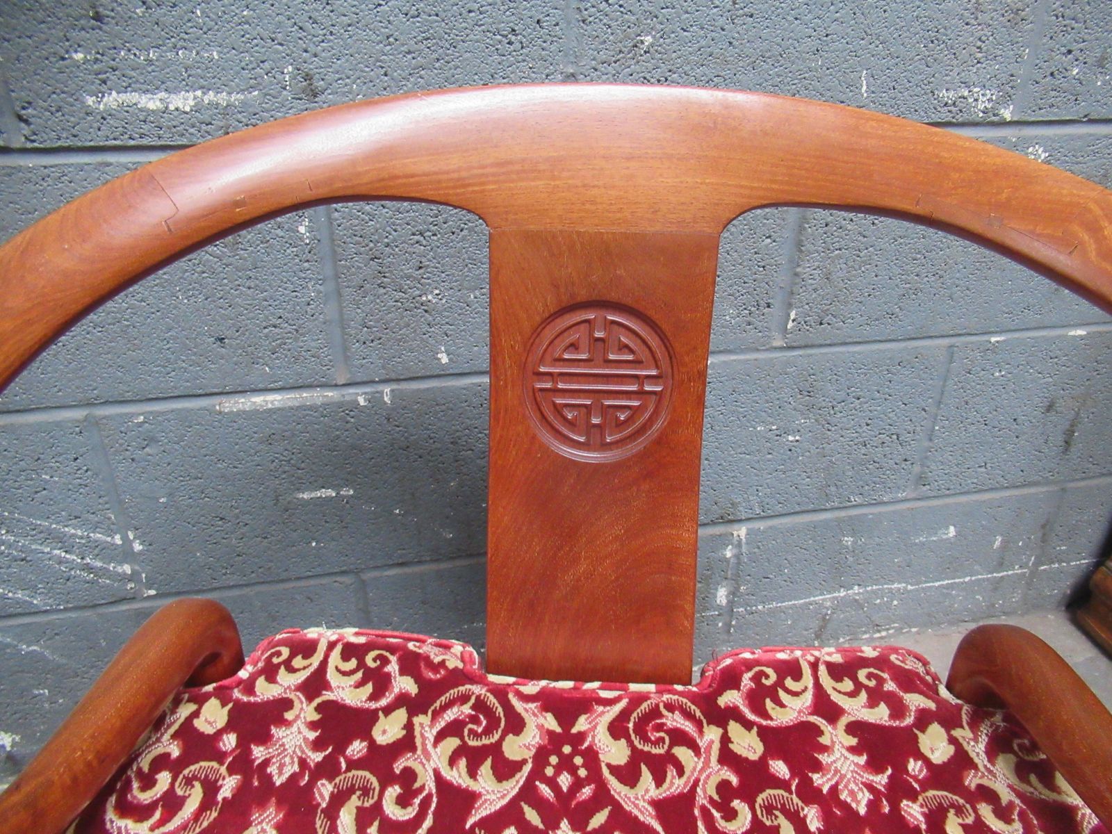 A Pair Of Chinese   Hard Wood  Arm Chairs photo vinterior