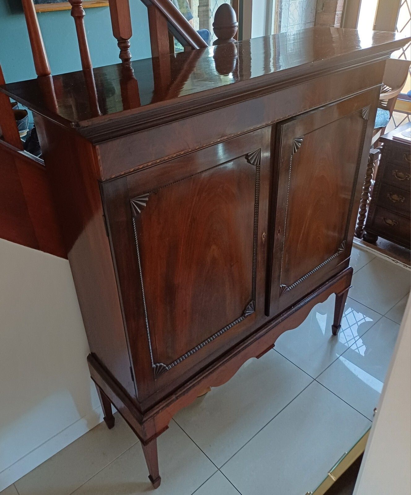Antique Country House Storage Linen Press Cupboard Possibly Georgian Period photo Furniture