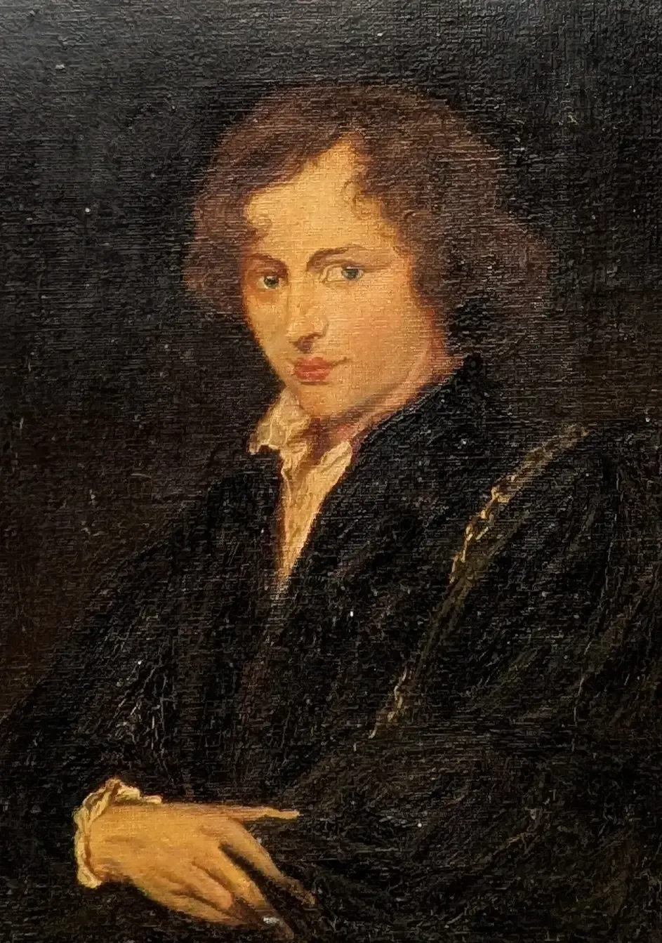 Oil Painting Portrait Of Young Gentleman Byronesque photo furniture